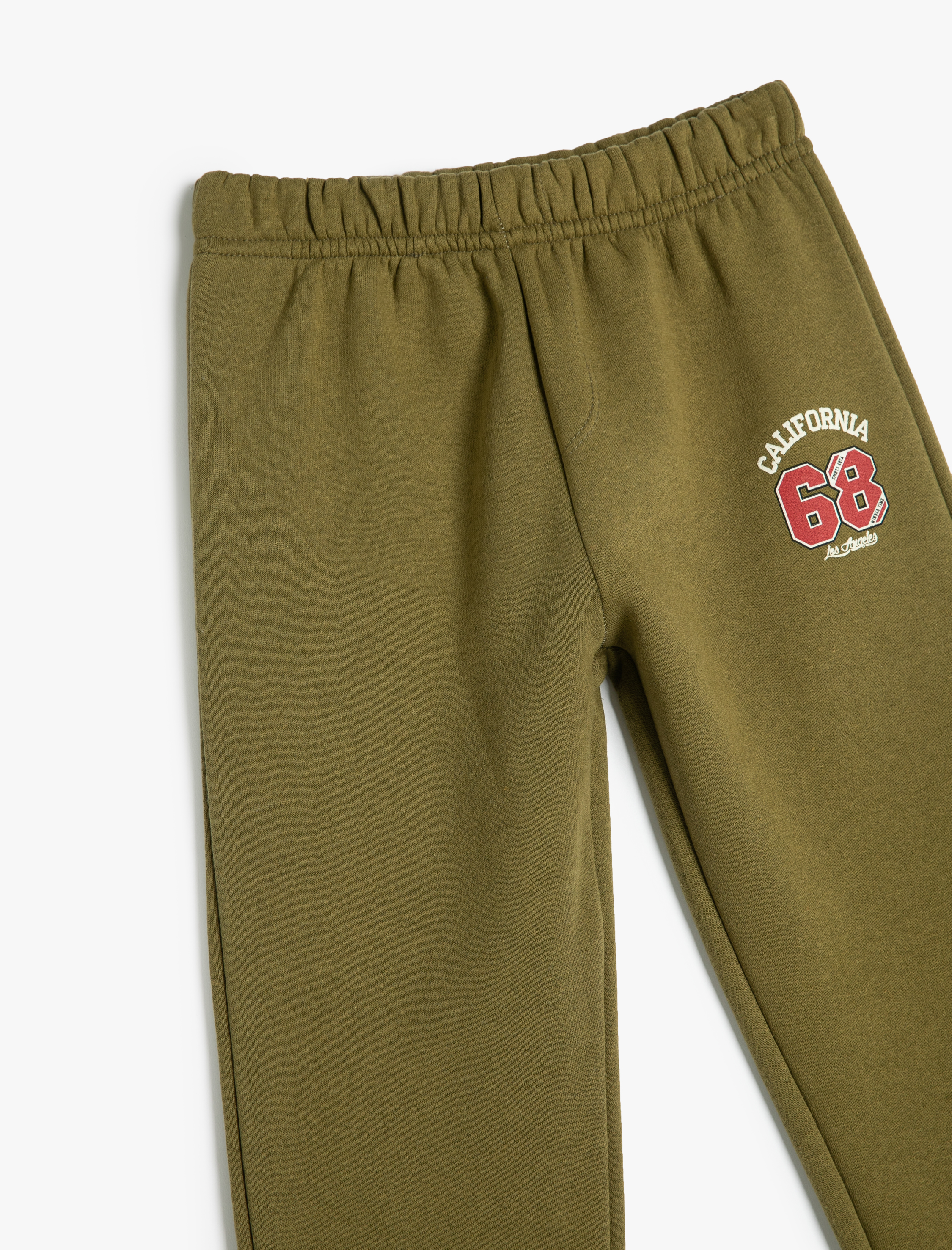 Erkek Çocuk Basic Jogger Eşofman Altı Baskılı Beli Bağlamalı Cepli Şardonlu