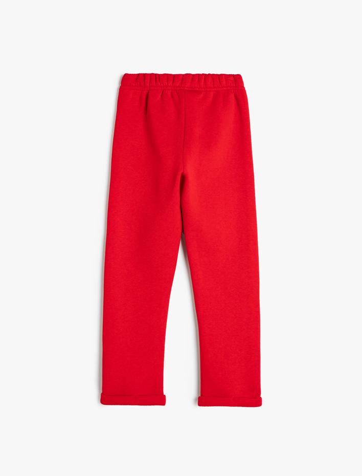 Erkek Çocuk Beli Bağlamalı Cepli Şardonlu Basic Eşofman Altı