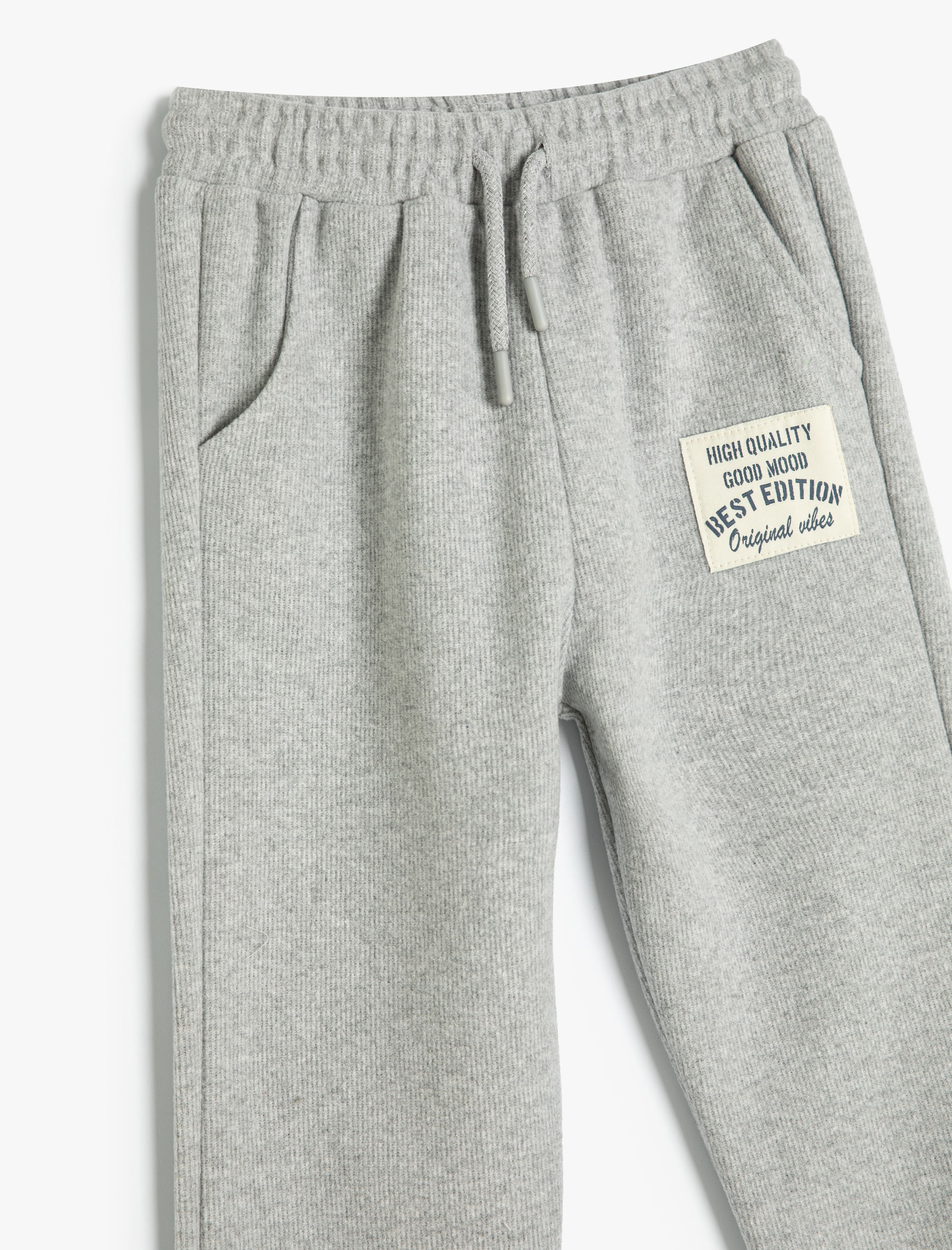 Erkek Çocuk Bağcıklı Cepli Basic Jogger Pantolon