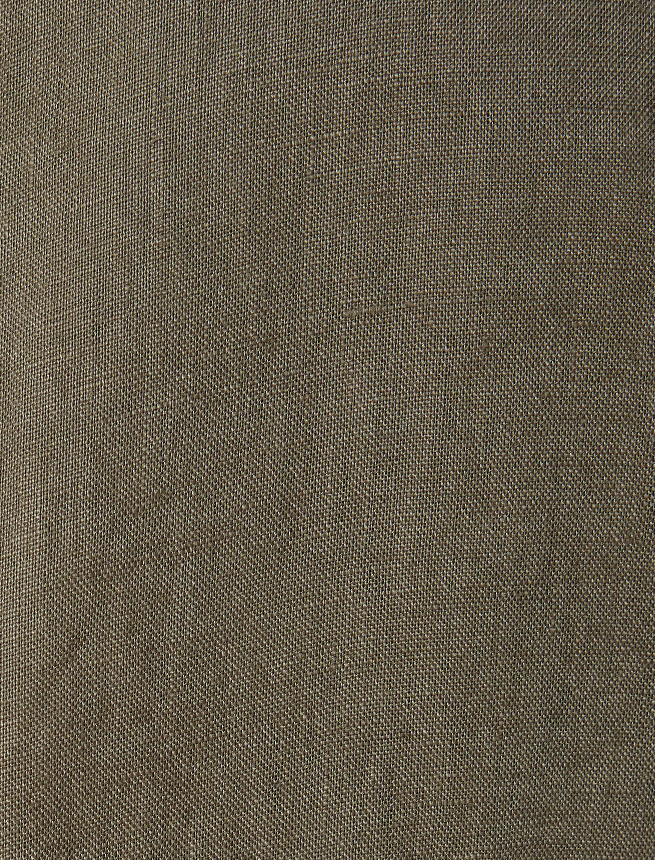 Keten Gömlek Klasik Yaka Uzun Kollu Düğmeli Regular Fit