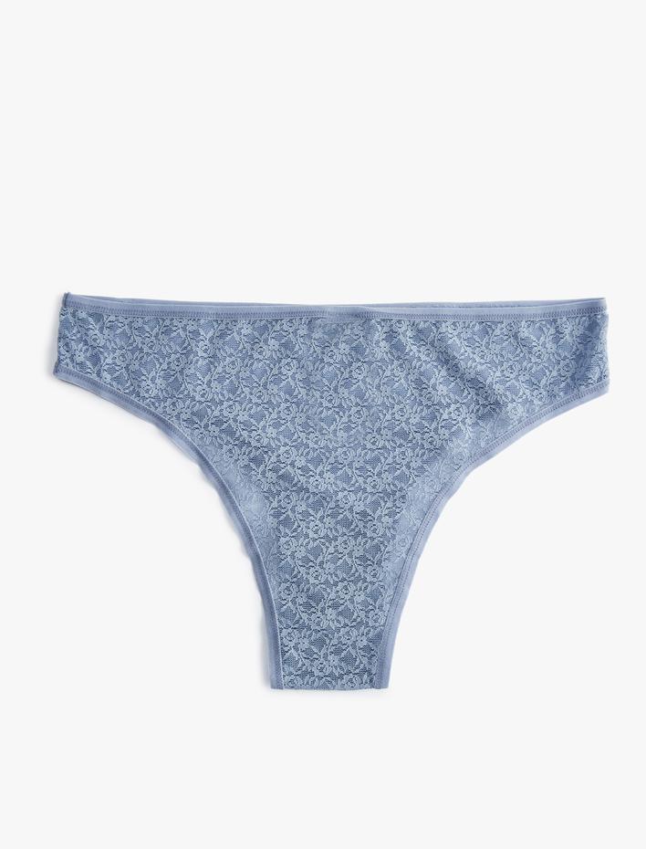  Çiçekli Dantel Brazilian Külot