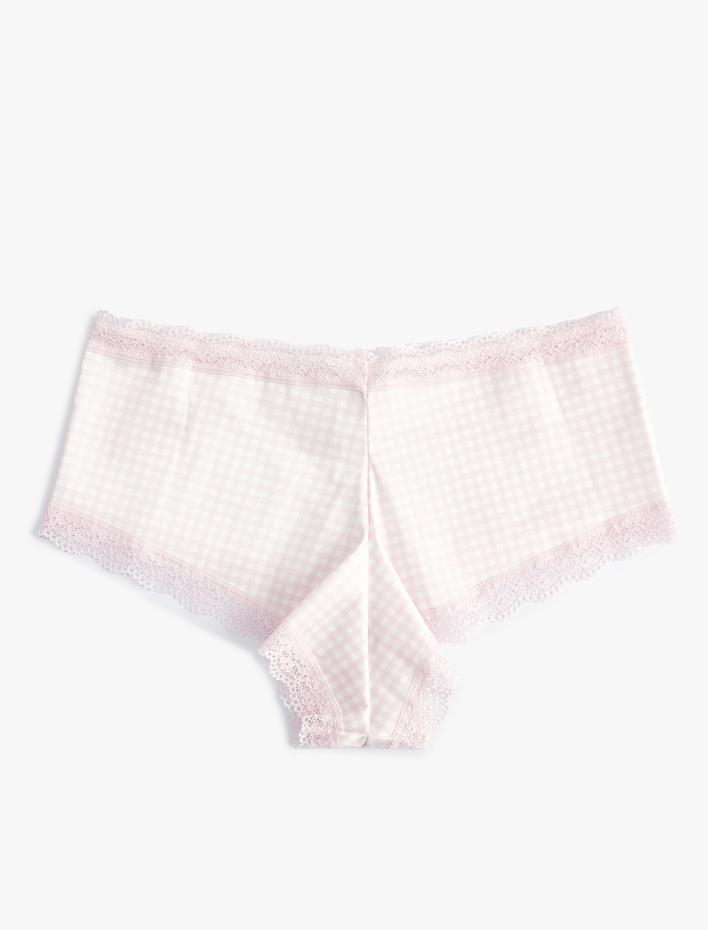  Pötikareli Hipster Külot Dantelli Yüksek Bel