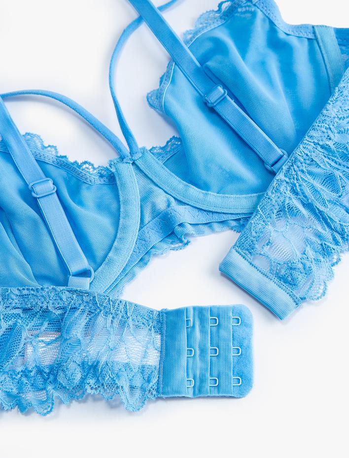  Dolgusuz Dantelli Sütyen Balenli Biye Detaylı