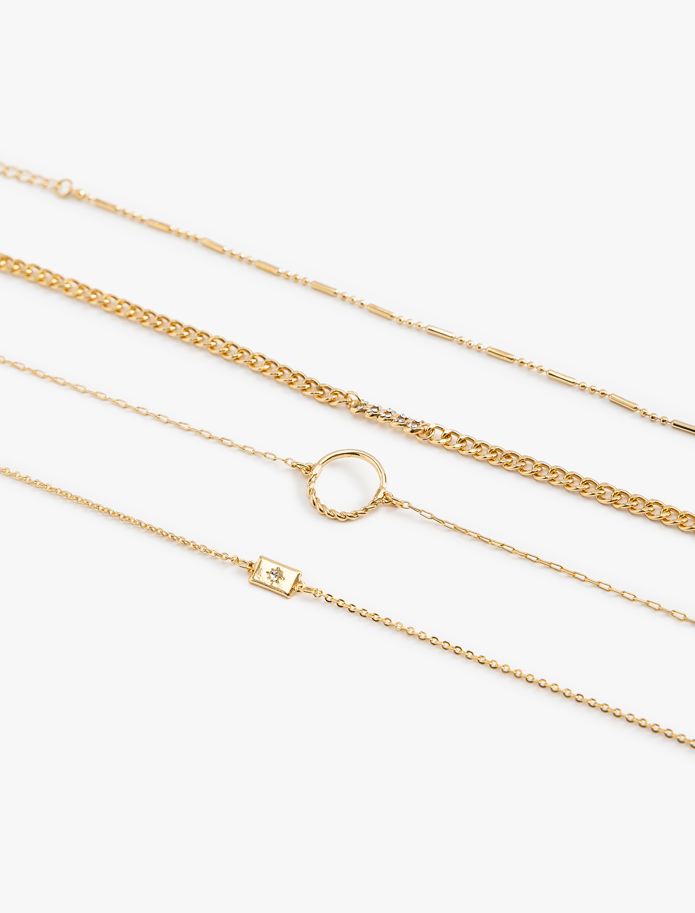  Kadın Zincir Bileklik 4 Sıralı