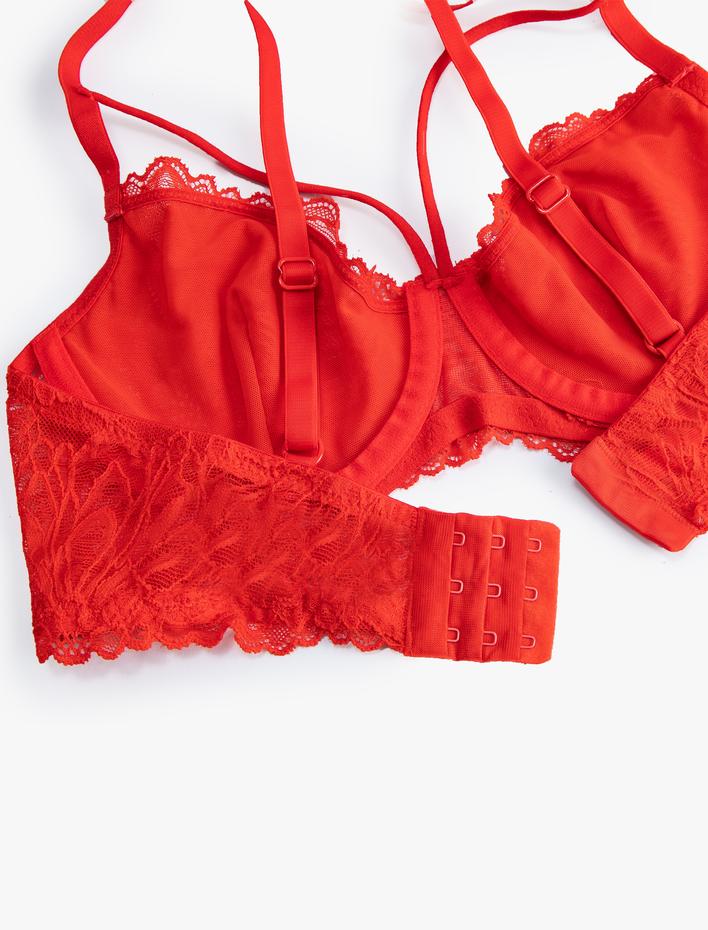  Dolgusuz Dantelli Sütyen Balenli Biye Detaylı