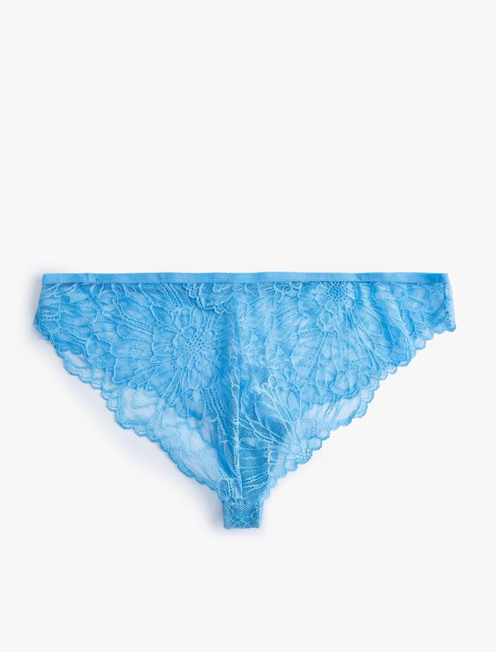  Dantelli Hipster Külot Yüksek Bel