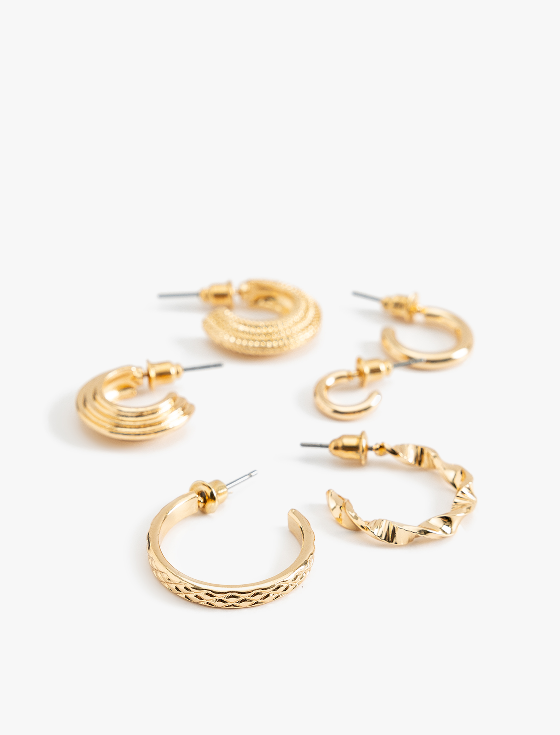  Kadın Halka Küpe Seti 6'lı