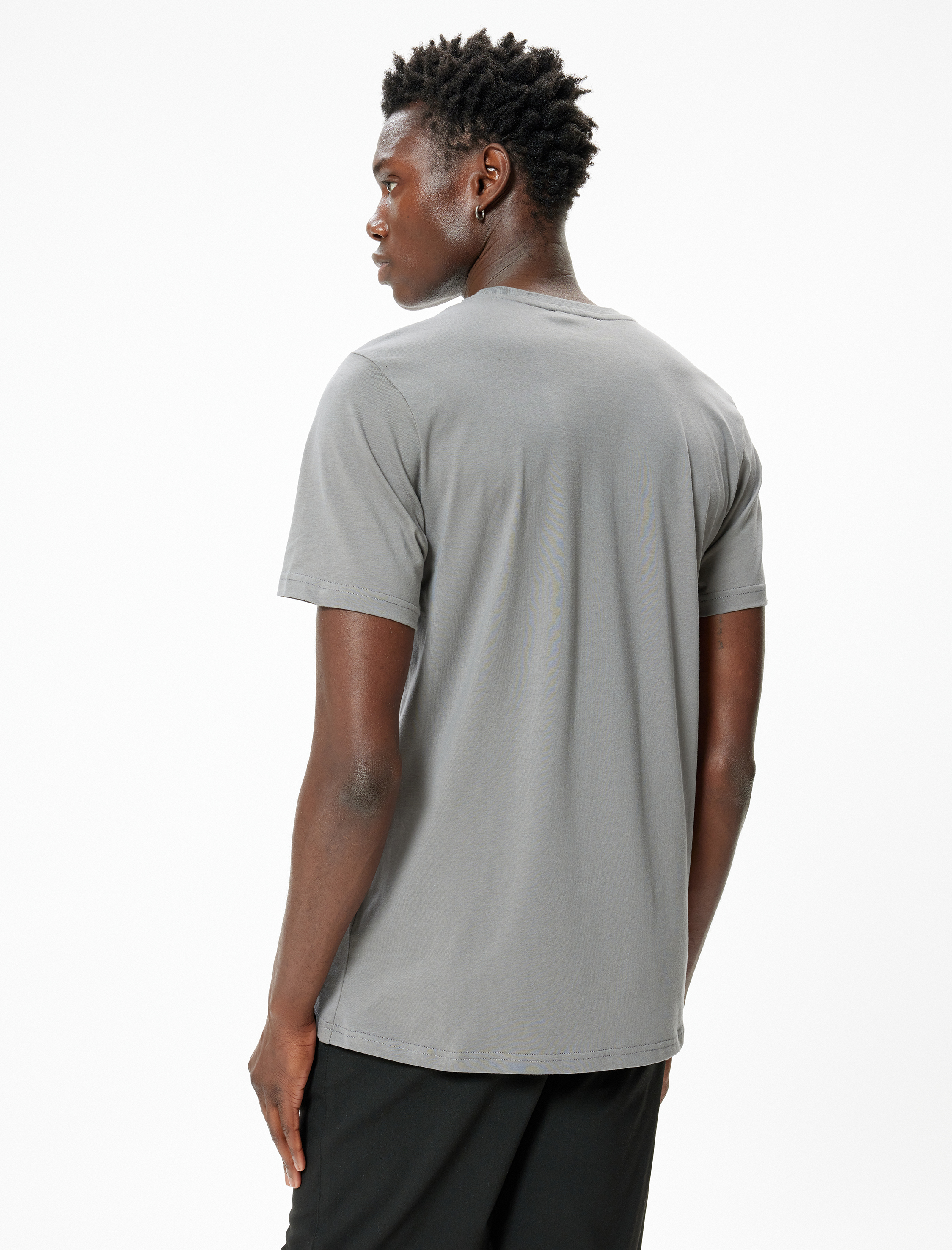   Slim Fit Tişört Baskılı Kısa Kollu Bisiklet Yaka Pamuklu