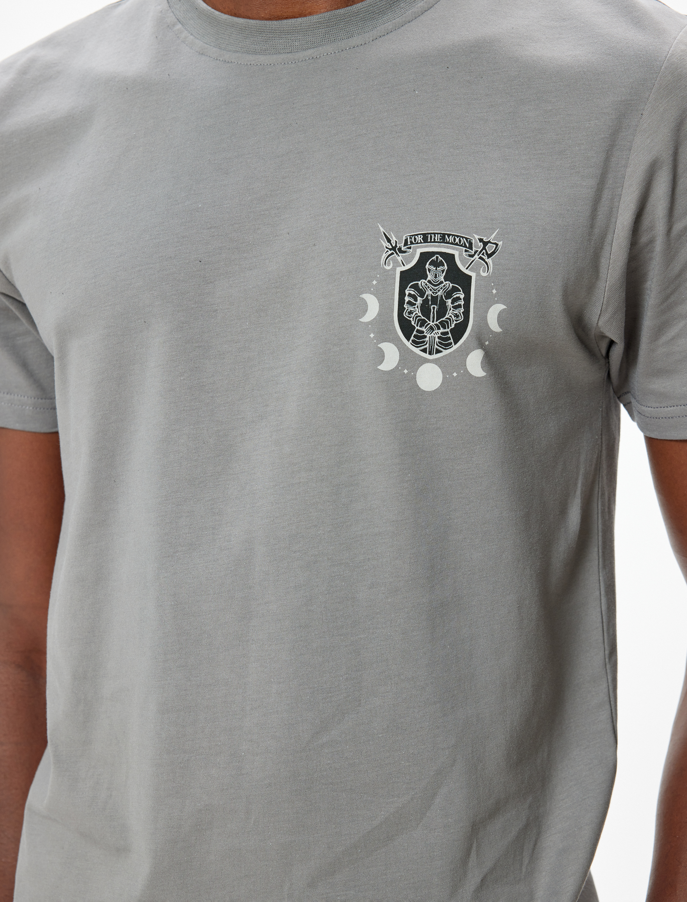   Slim Fit Tişört Baskılı Kısa Kollu Bisiklet Yaka Pamuklu