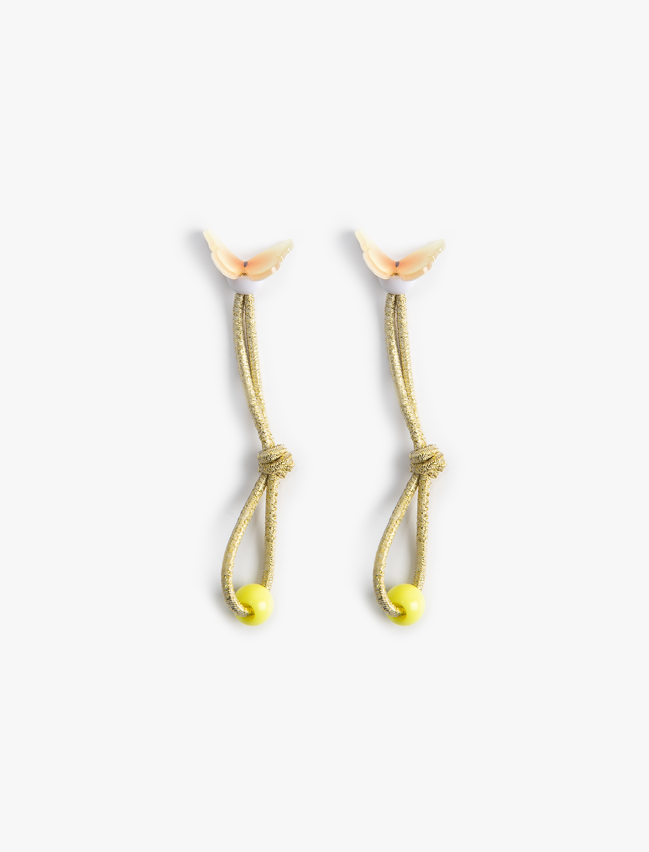  Kız Çocuk Lastik Toka Seti Kelebek Detaylı