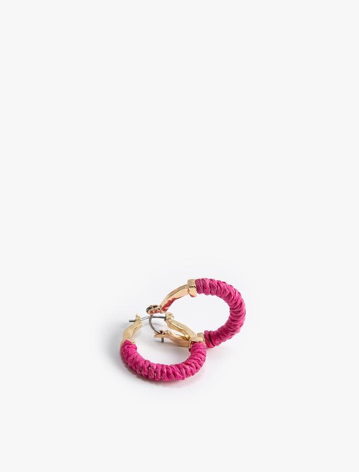 Kadın Halka Küpe Çok Renkli