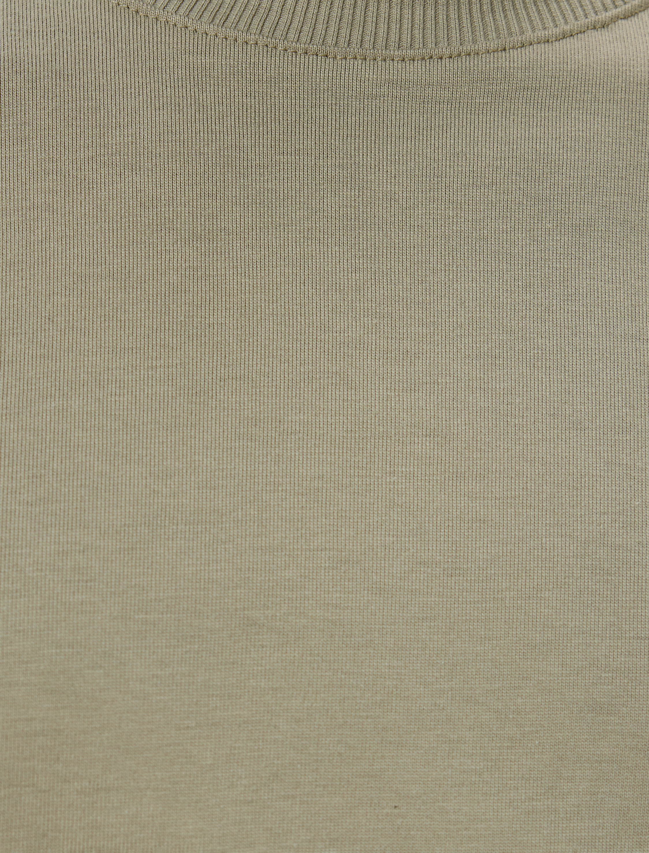   Kısa Kollu Pamuklu Bisiklet Yaka Basic Tişört