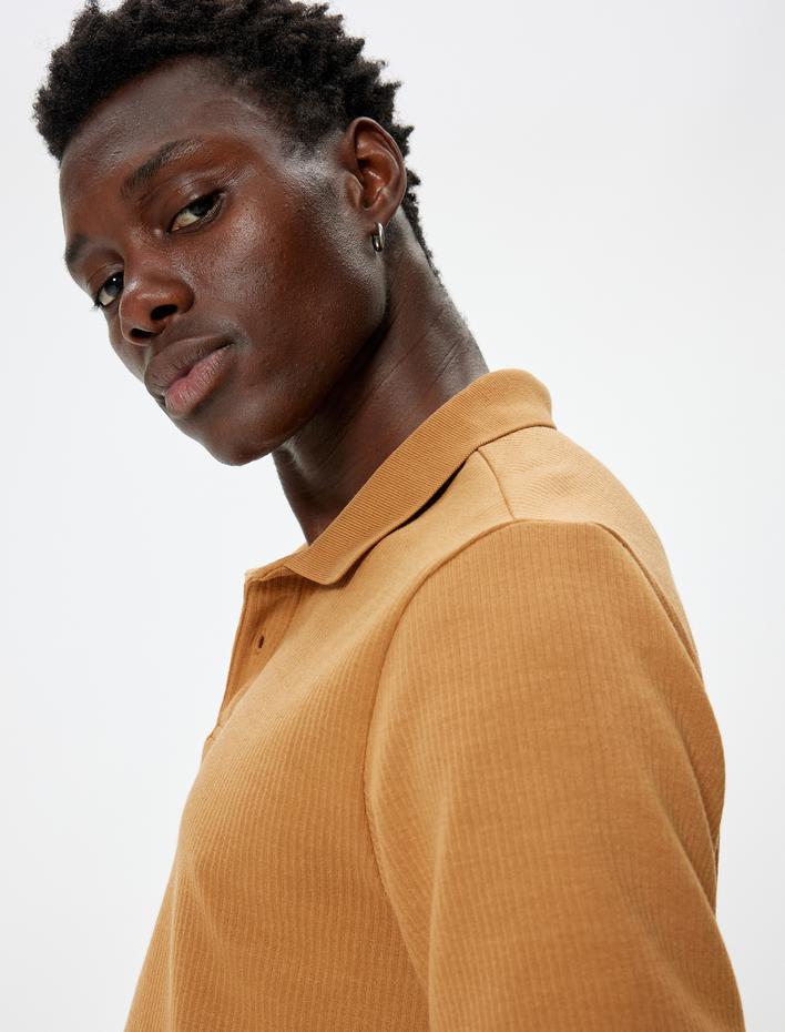  Polo Yaka Tişört Kısa Kollu Pamuk Karışımlı