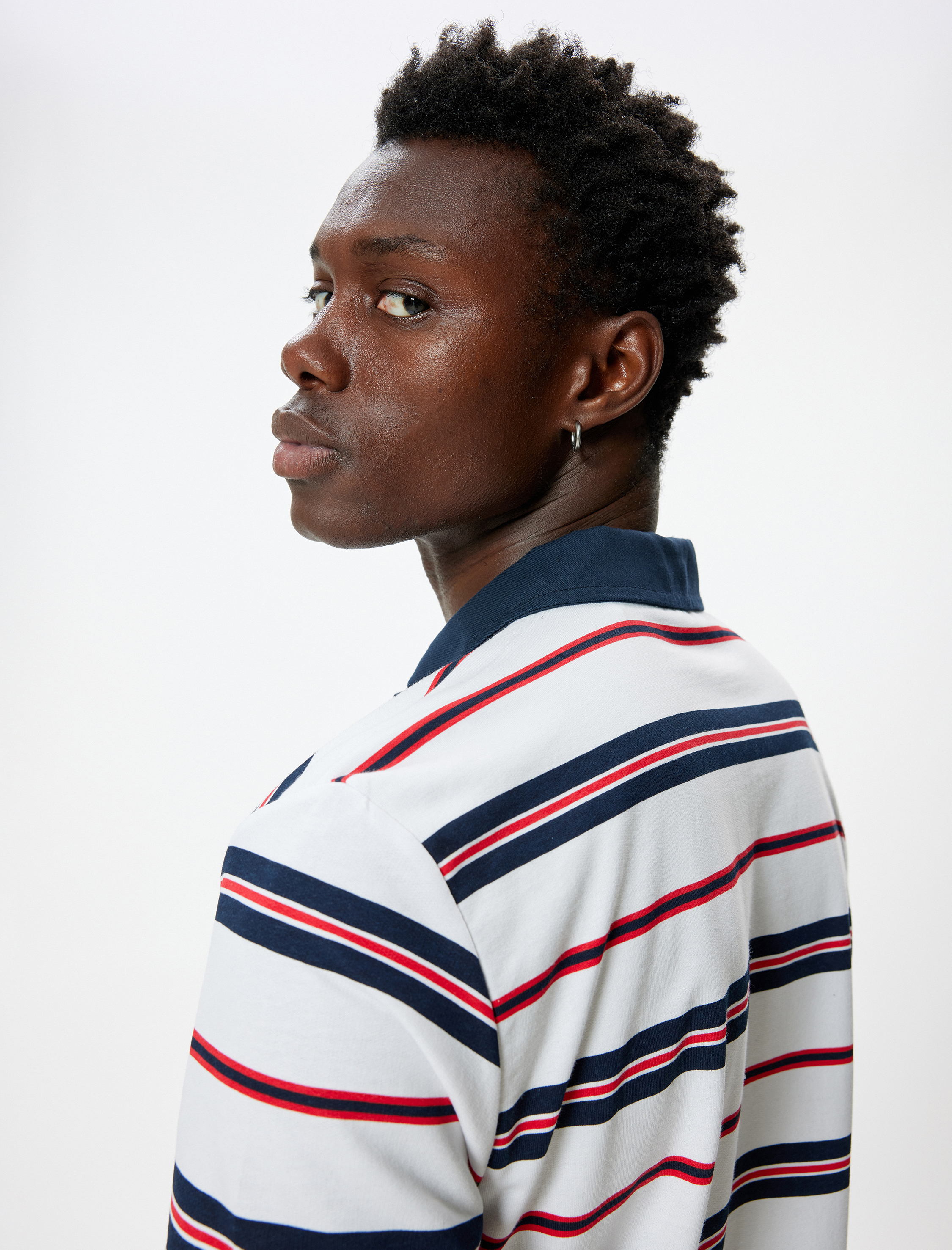   Polo Yaka Tişört Düğmeli Kısa Kollu Pamuklu