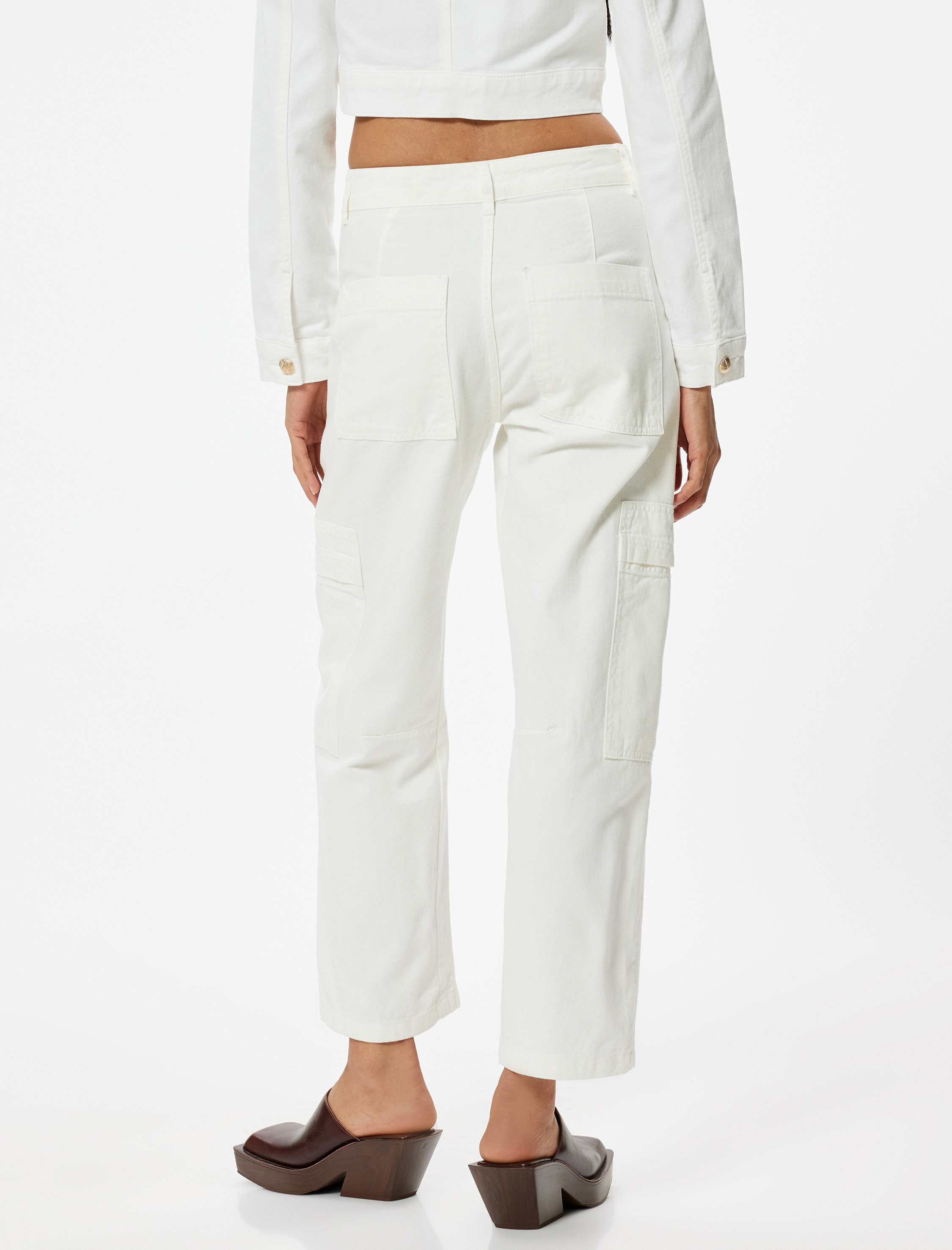   Kargo Kot Pantolon Cep Detaylı Normal Bel Düz Paça Pamuklu