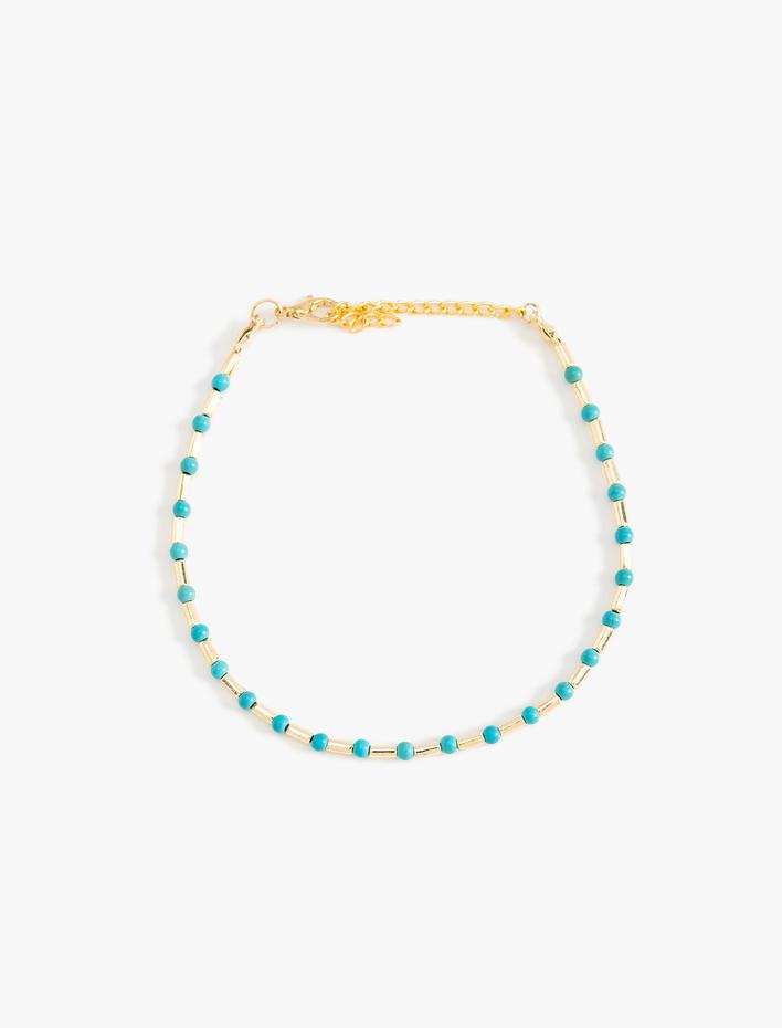 Kadın Boncuk Detaylı Halhal