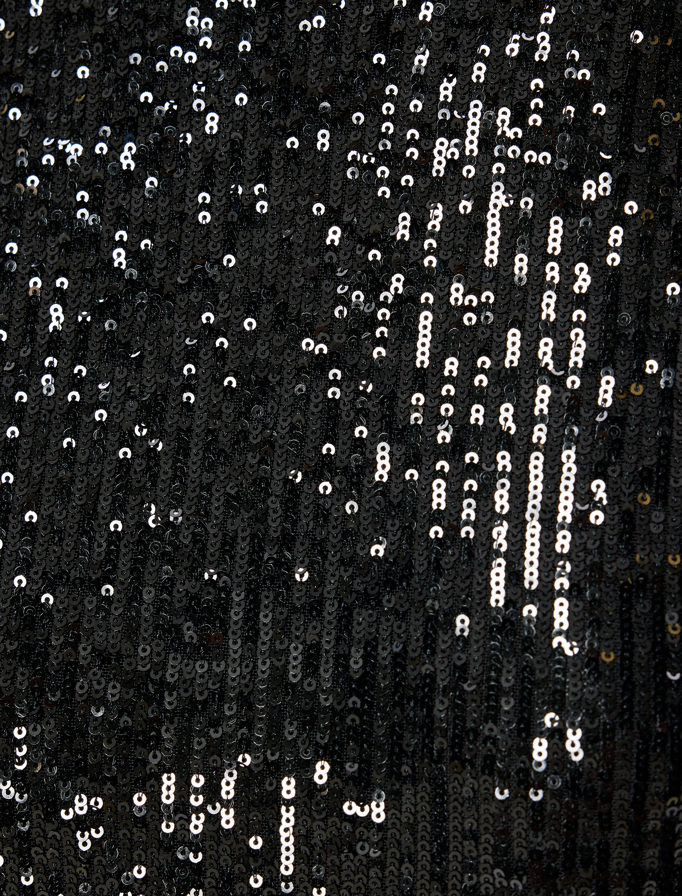   Abiye Bluz Pullu Payetli Kısa Kollu Bisiklet Yaka