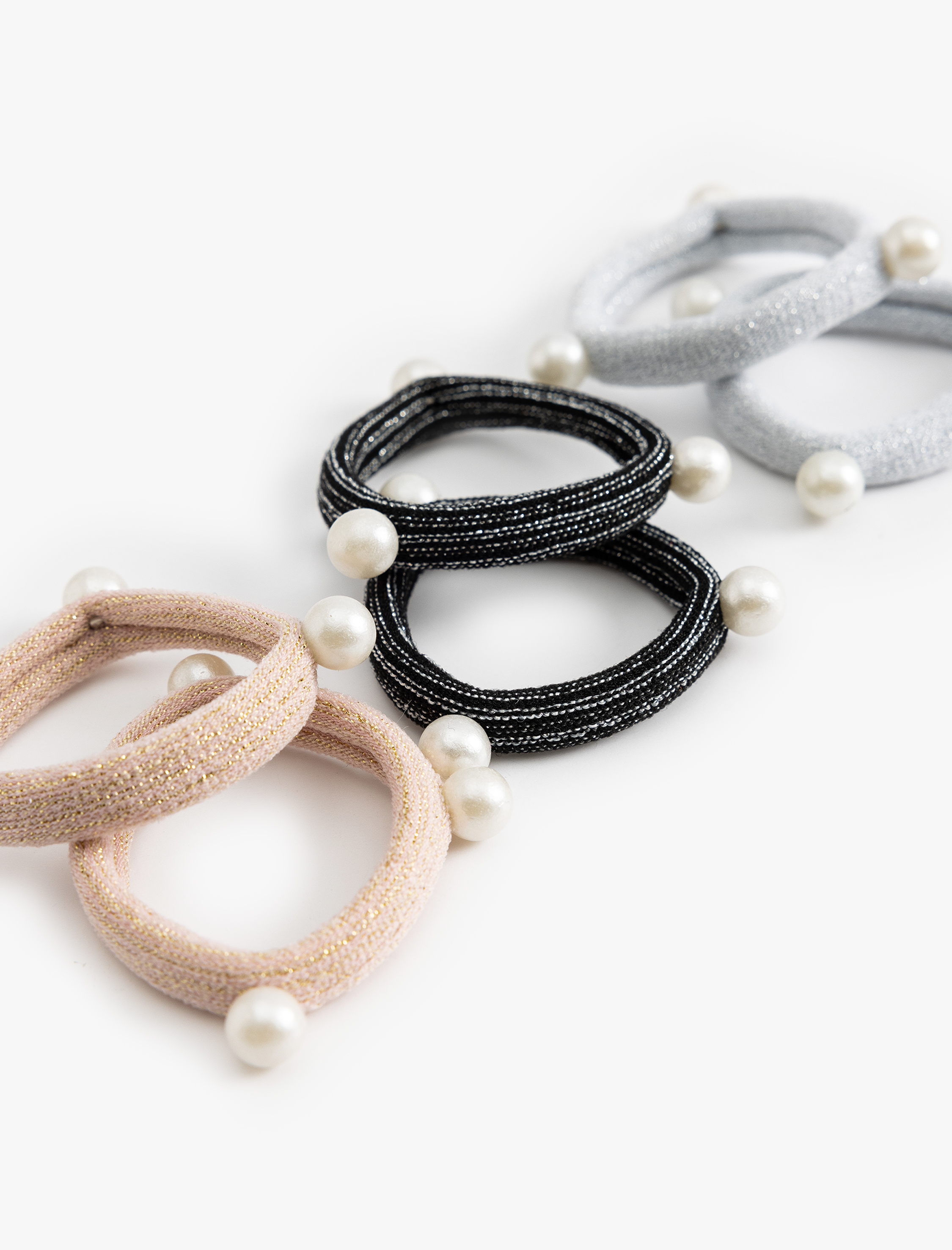  Kadın İnci Detaylı 6'lı Toka Seti