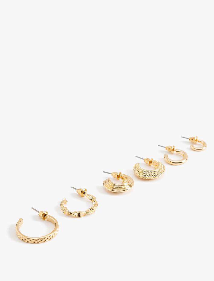 Kadın Halka Küpe Seti 6'lı