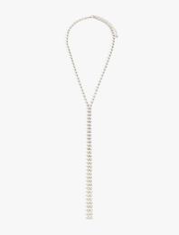 Uzun Kolye Mini Küre Zincir Detaylı