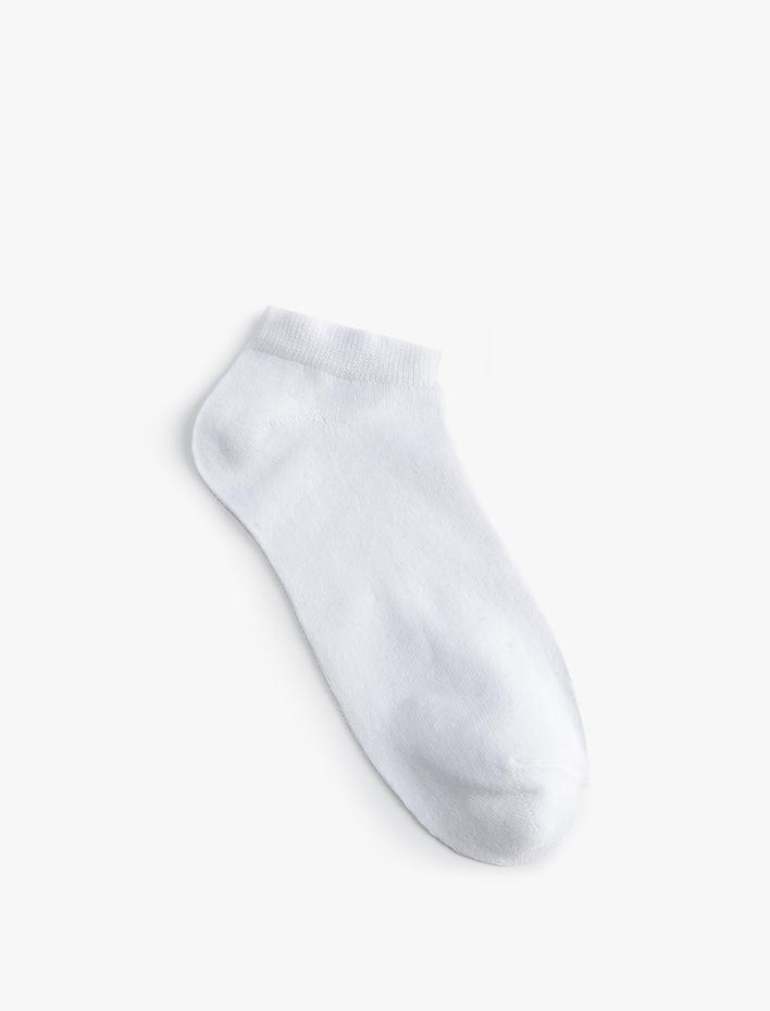 Erkek 4'lü Patik Çorap Seti Basic Pamuk Karışımlı