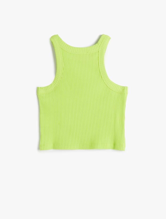 Kız Çocuk Basic Atlet Kolsuz Ribanalı Pamuklu