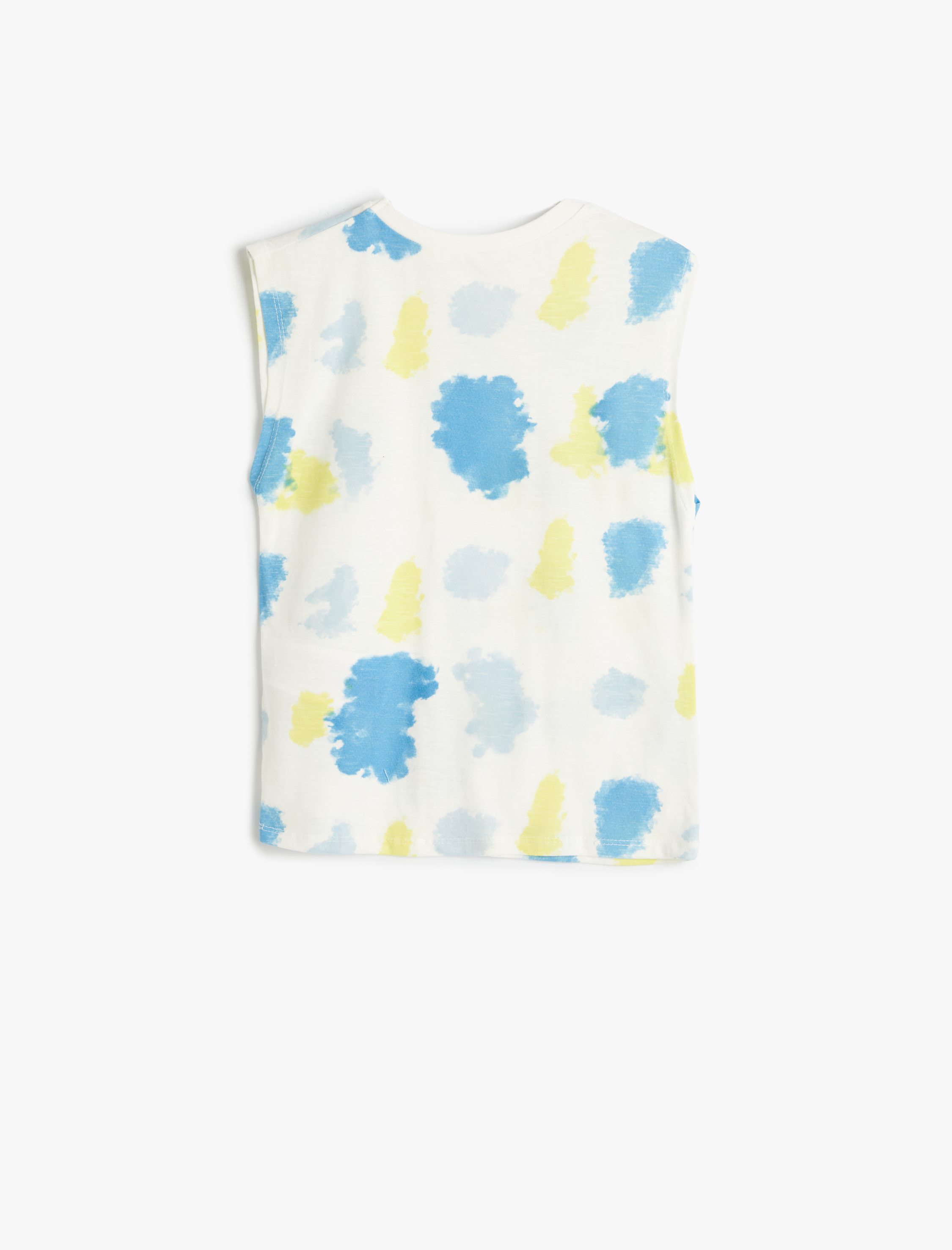  Erkek Çocuk Atlet Batik Desenli Sörf Baskı Detaylı