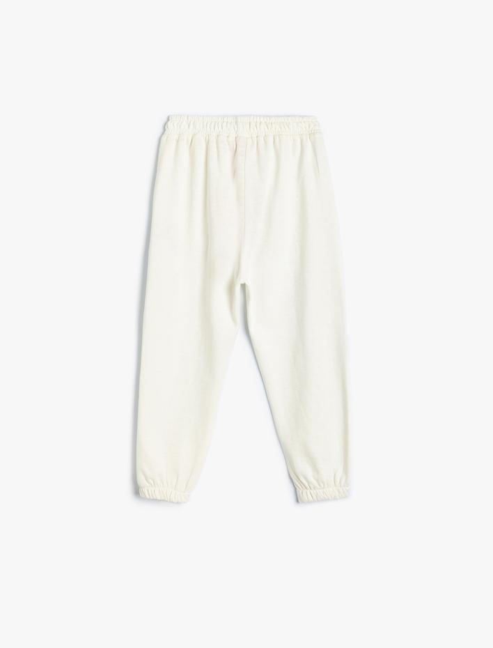 Kız Bebek Basic Jogger Eşofman Altı Beli Lastikli Pamuklu Şardonlu