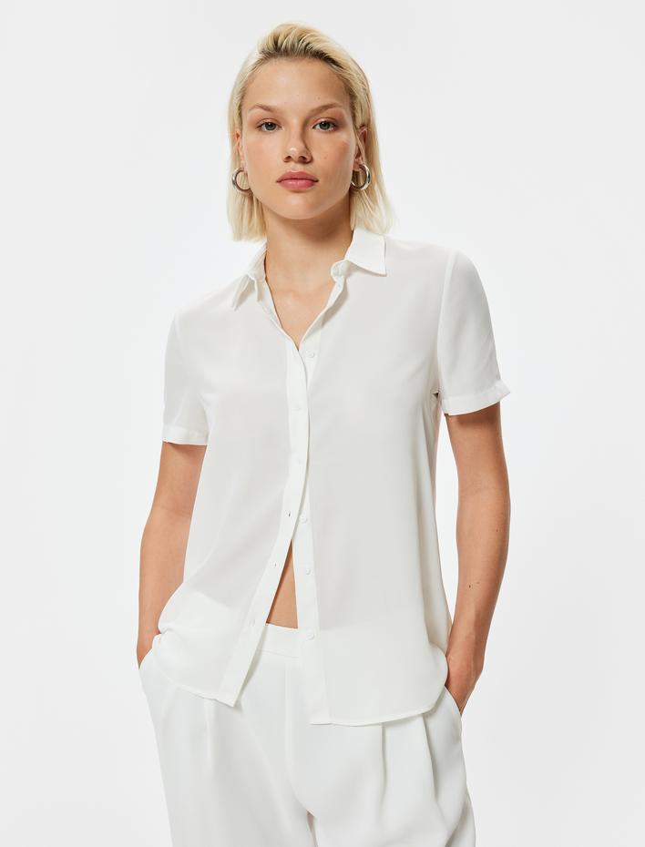  Kısa Kollu Gömlek Klasik Yaka