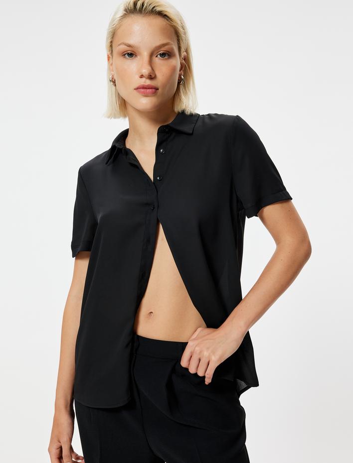  Kısa Kollu Gömlek Klasik Yaka