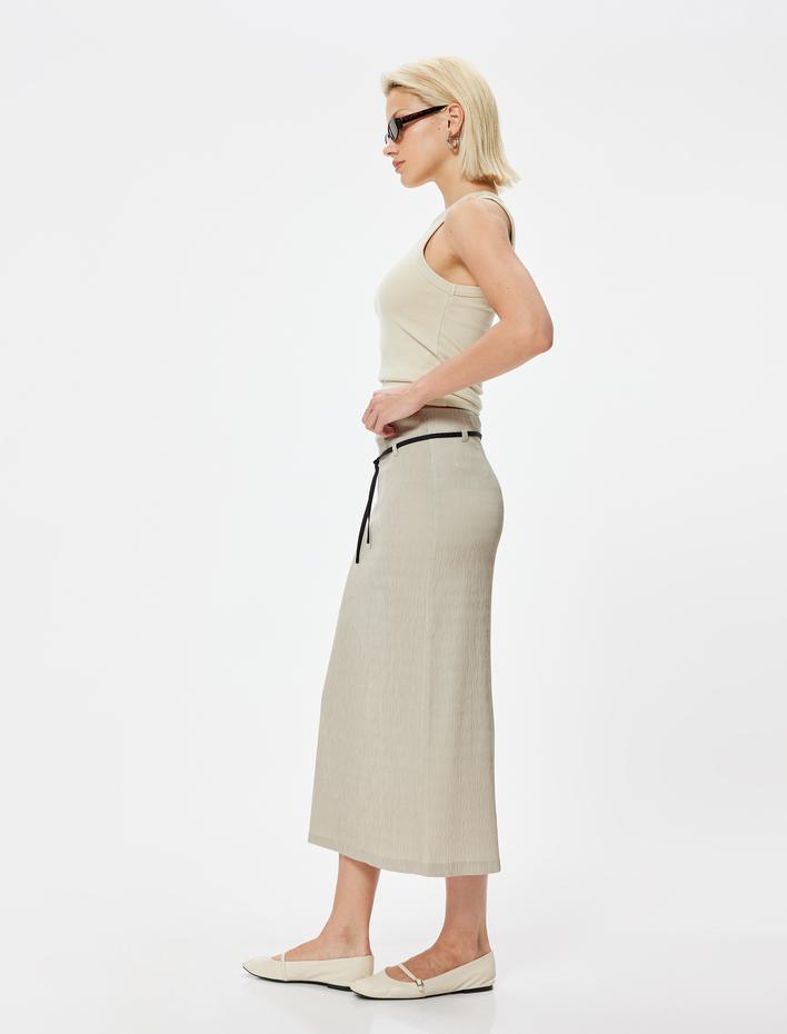  Midi Boy Kalem Etek Kemer Detaylı