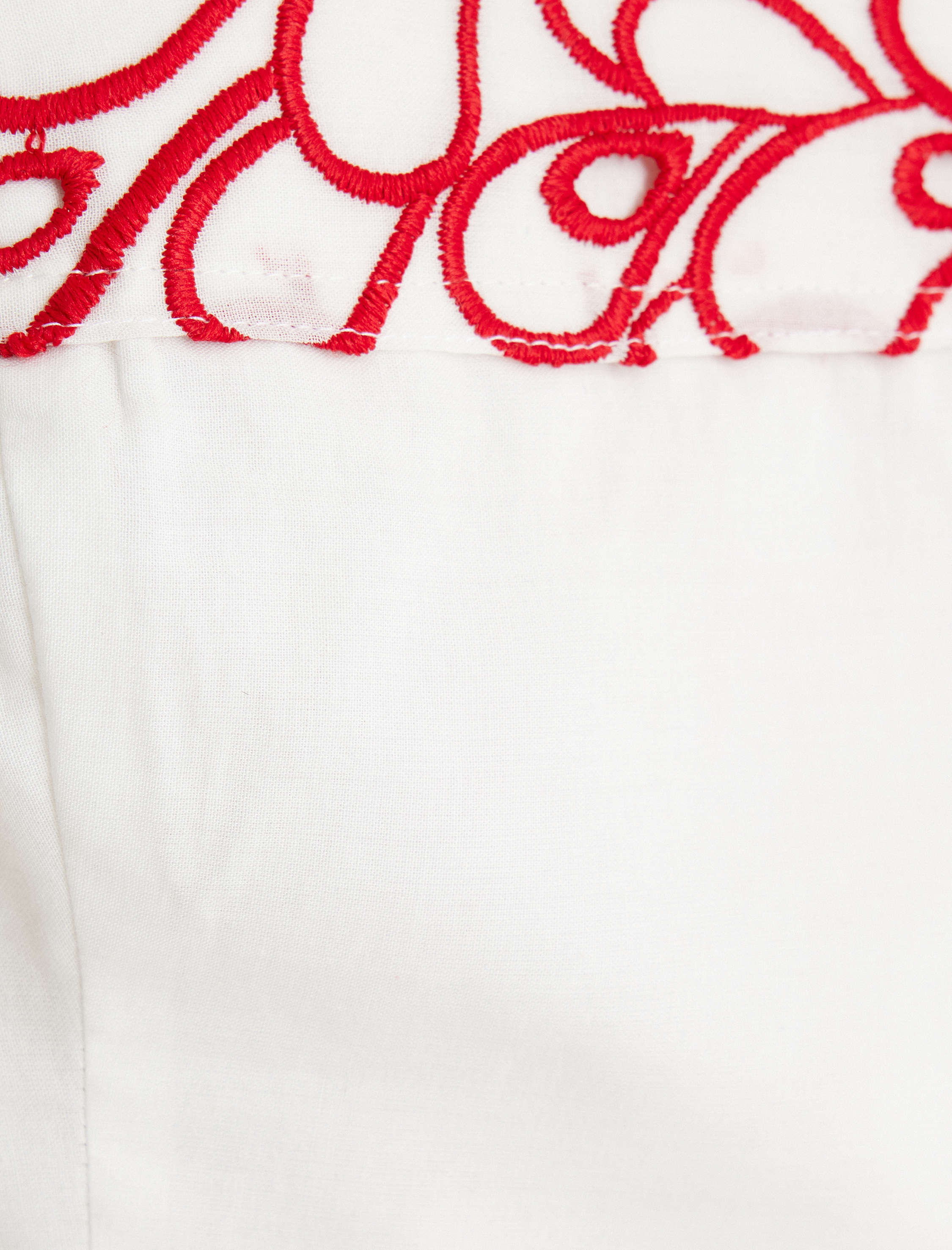   Floral İşleme Detaylı Büstiyer İnce Askılı Pamuklu