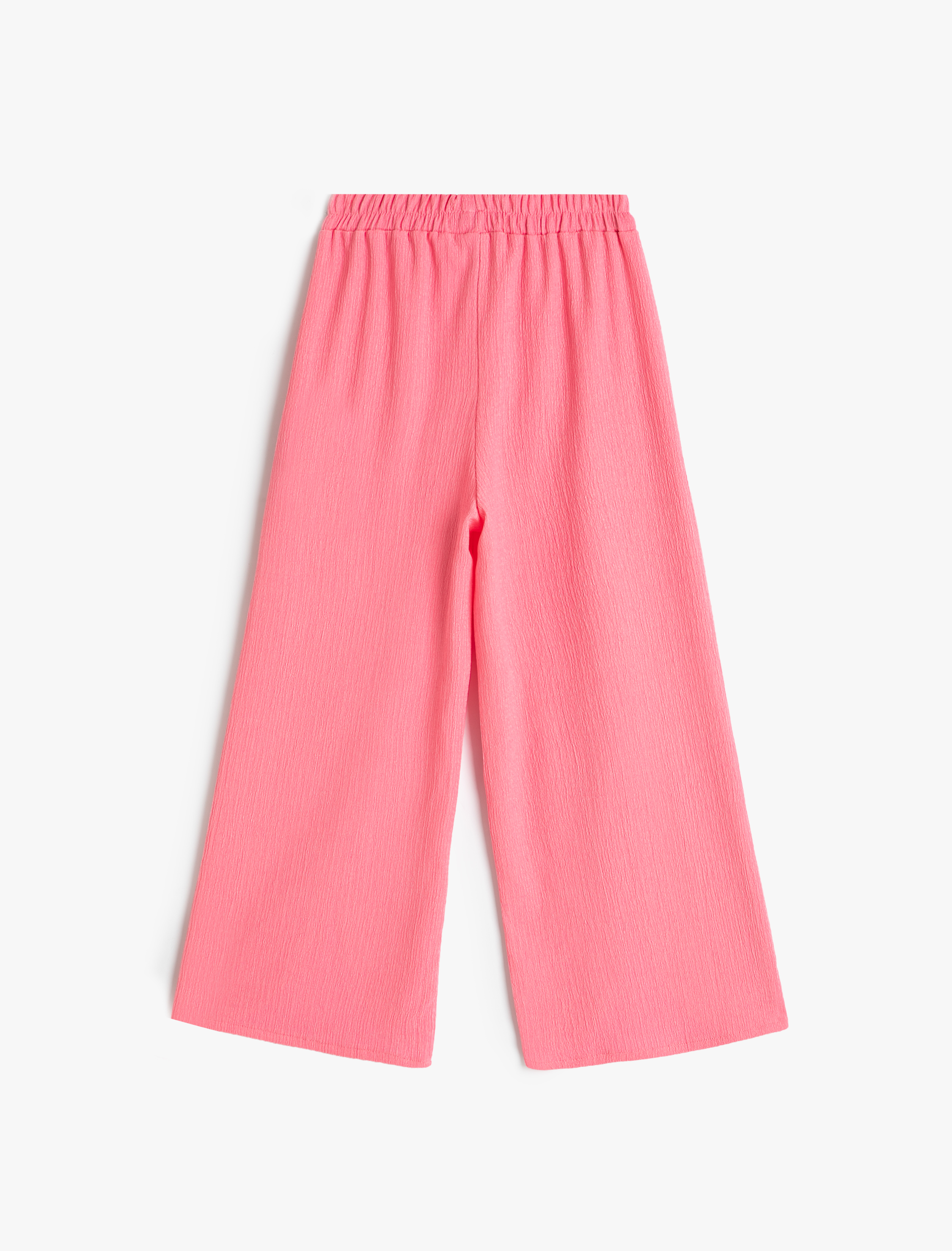 Kız Çocuk Palazzo Pantolon Yırtmaç Detaylı Beli Lastikli