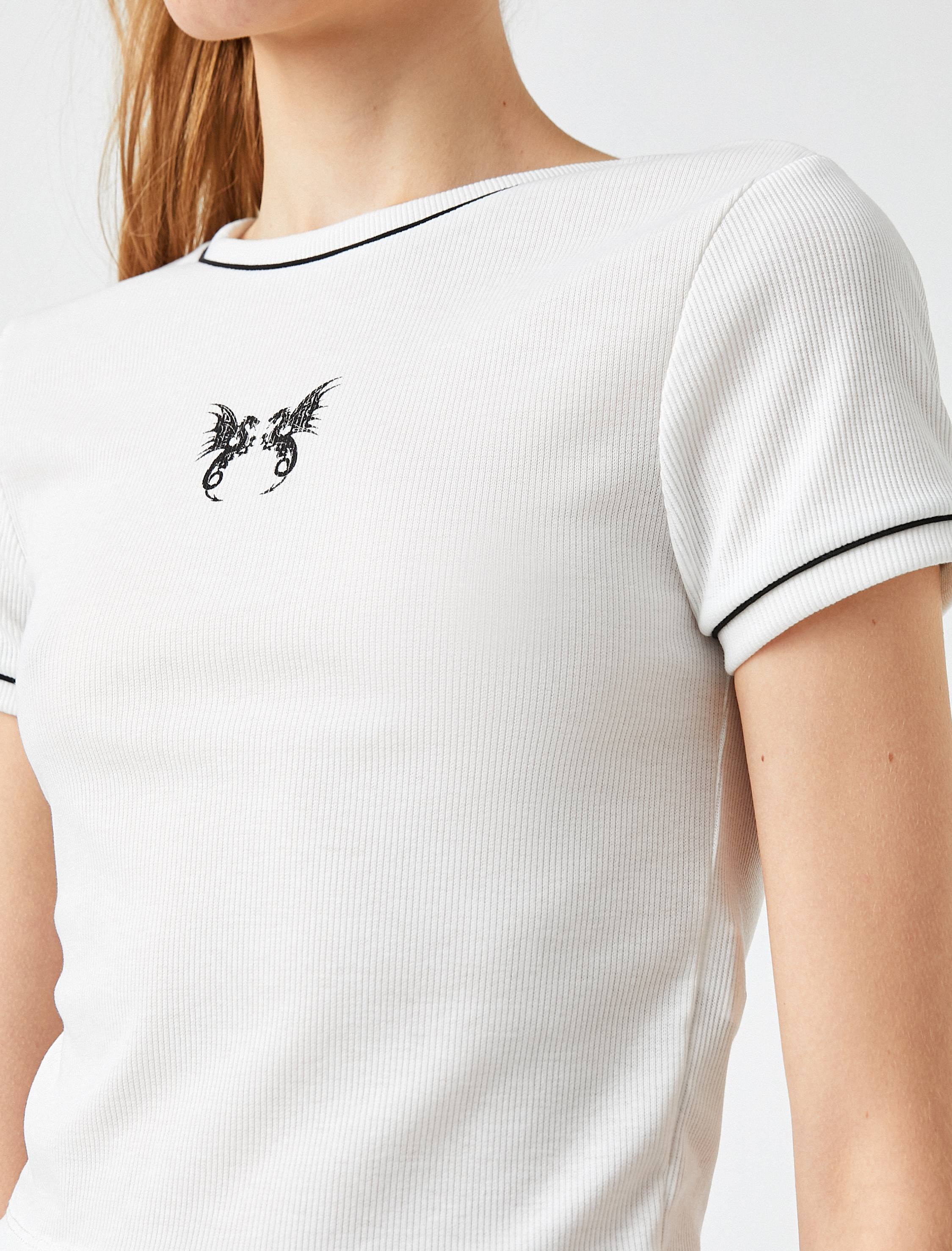   Baskılı Kısa Kollu Tişört