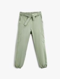 Kemerli Jogger Pantolon