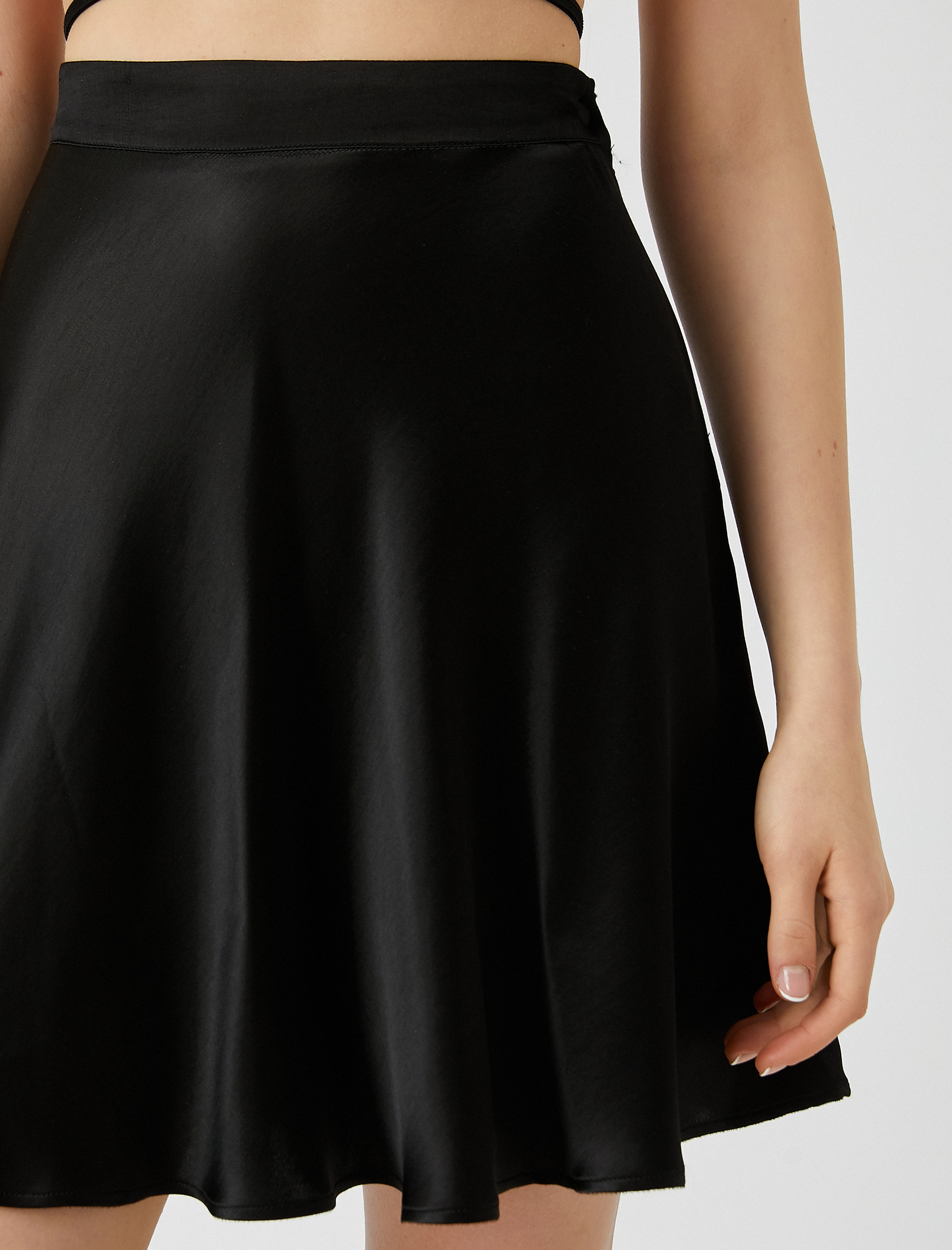   Yüksek Bel Mini Etek