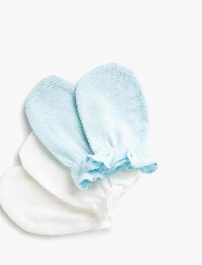 Erkek Bebek Yenidoğan Eldiven Takım Pamuklu