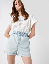 Yüksek Bel Kot Şort