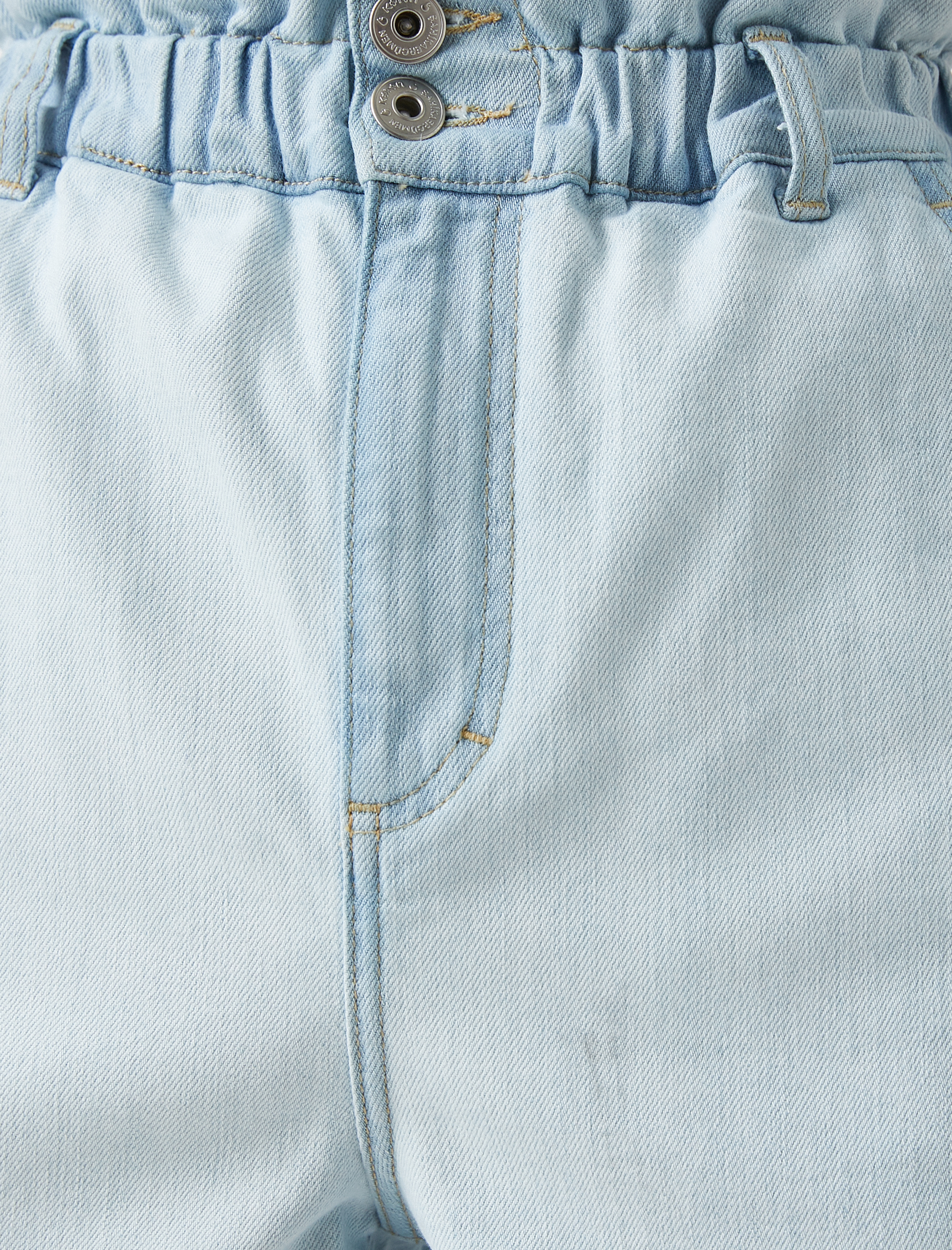   Yüksek Bel Kot Şort