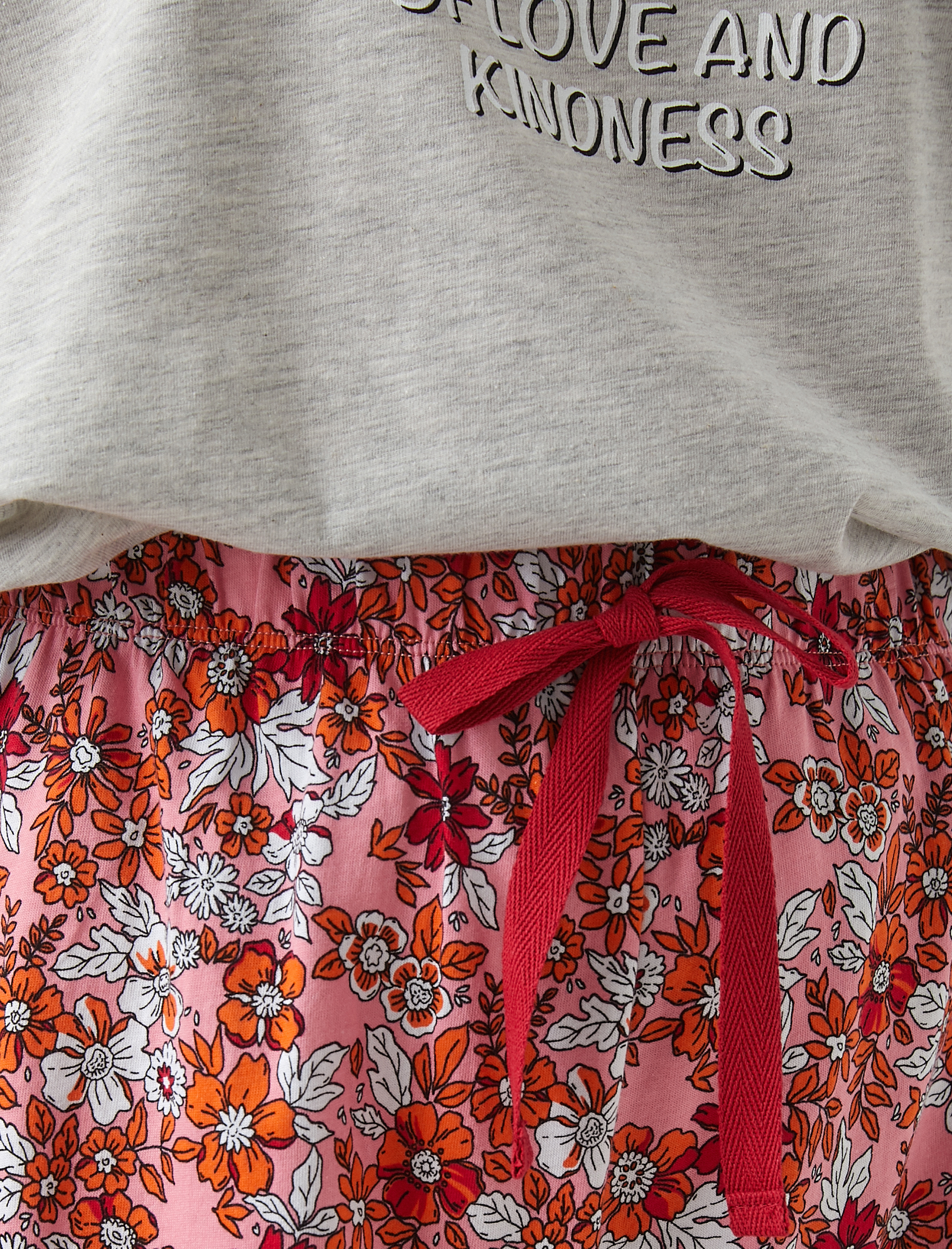 Kısa Kollu Baskılı Pijama Takımı