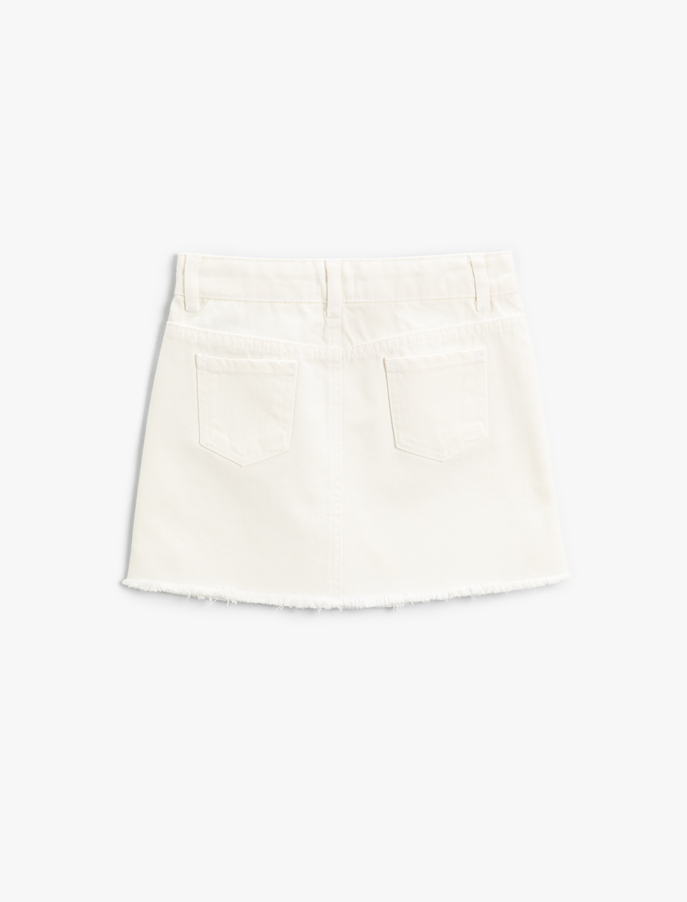  Kız Çocuk Basic Mini Kot Etek Pamuklu A Kesim