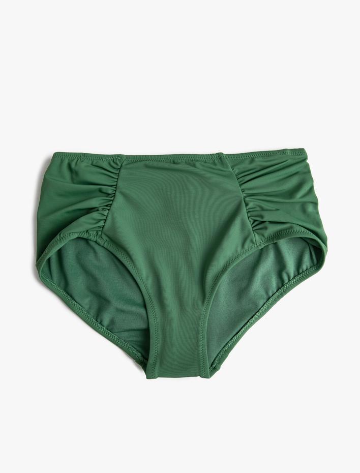  Büzgü Detaylı Bikini Altı