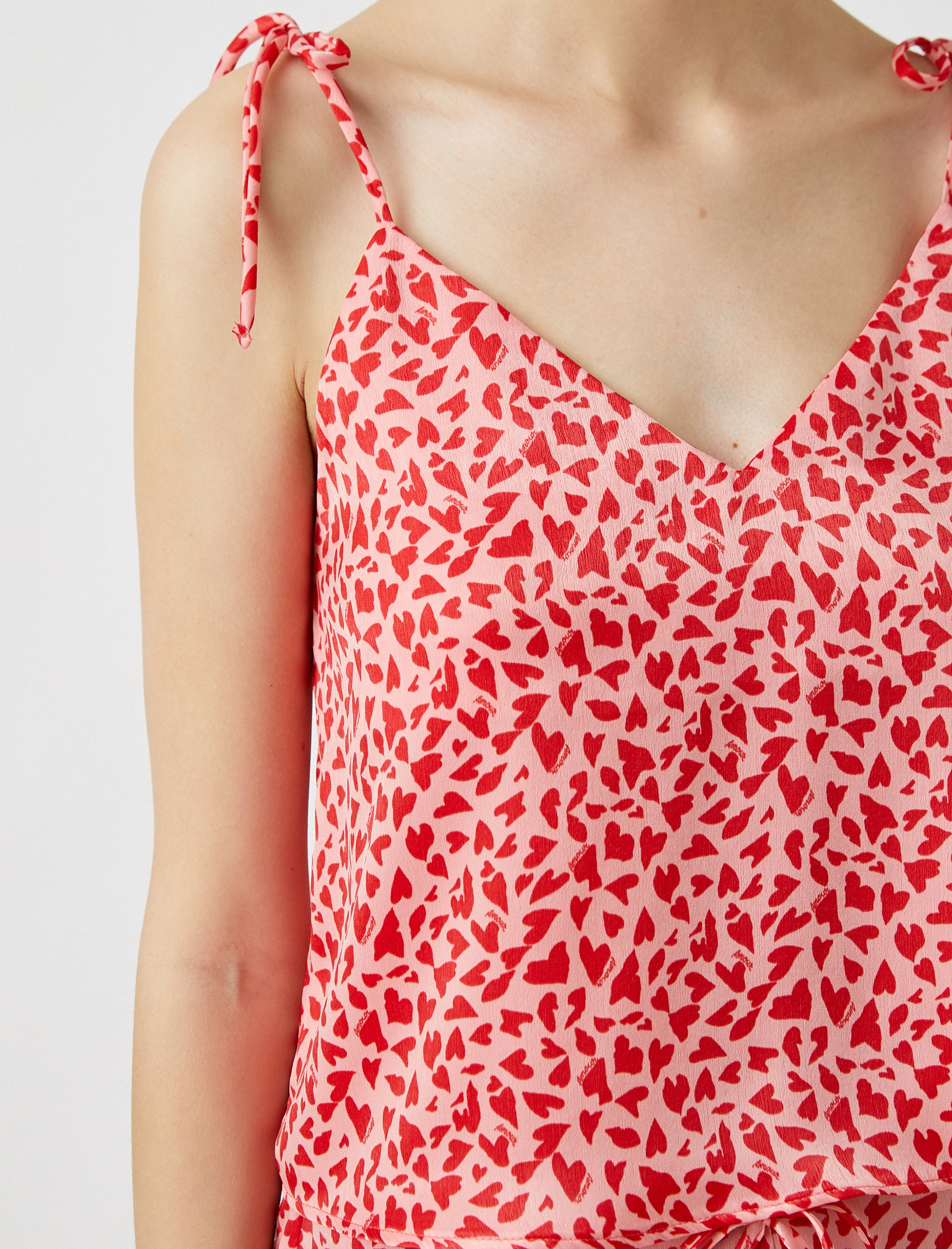   Çiçek Baskılı Thin Straps