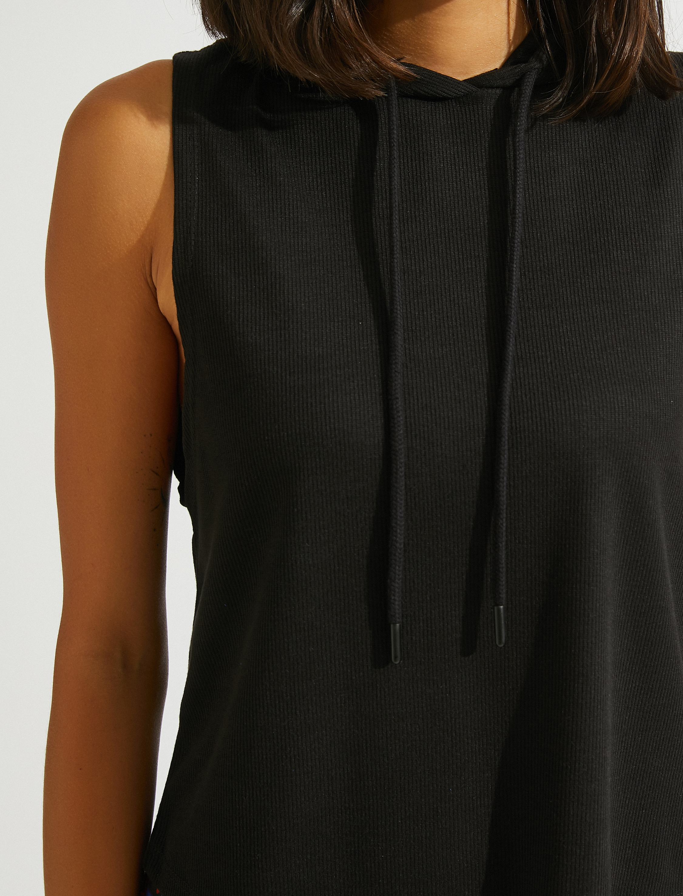   Kapüşonlu Atlet Ribanalı Tanktop