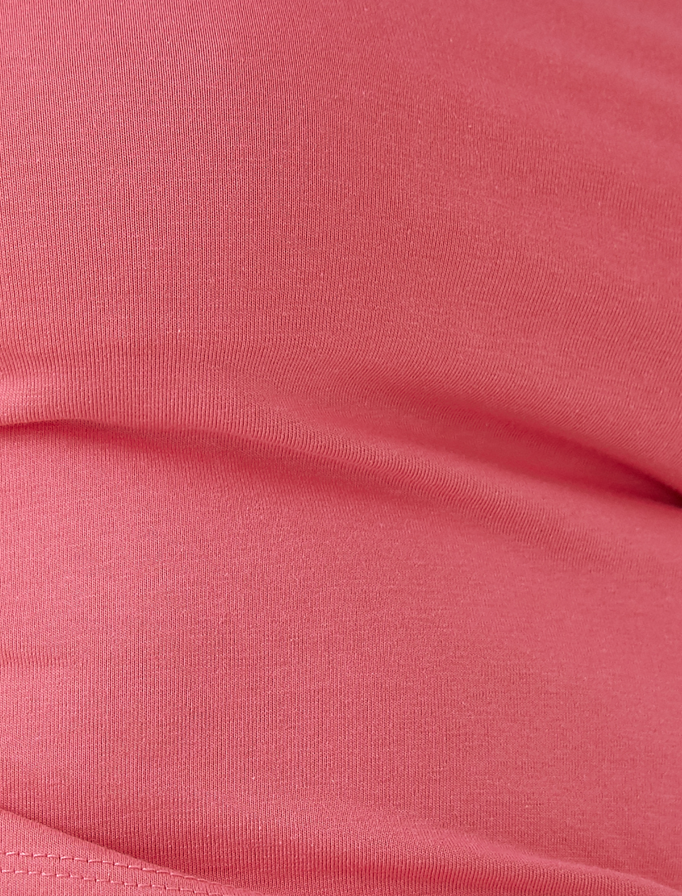   Kare Yaka Tişört Kısa Kollu Pamuklu