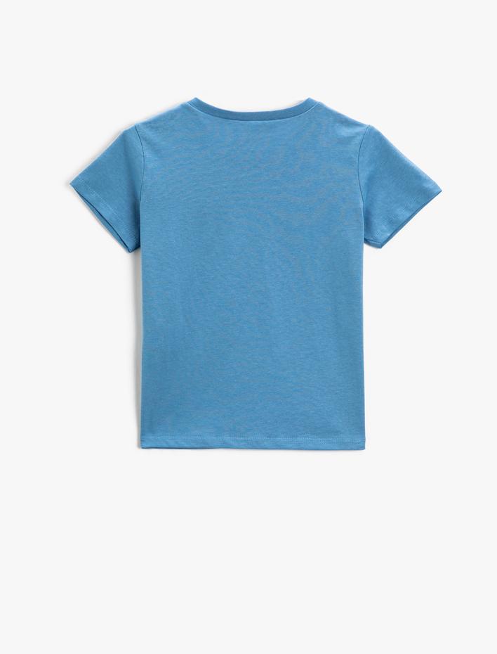 Erkek Çocuk Basic Kısa Kollu Tişört Bisiklet Yaka Pamuklu