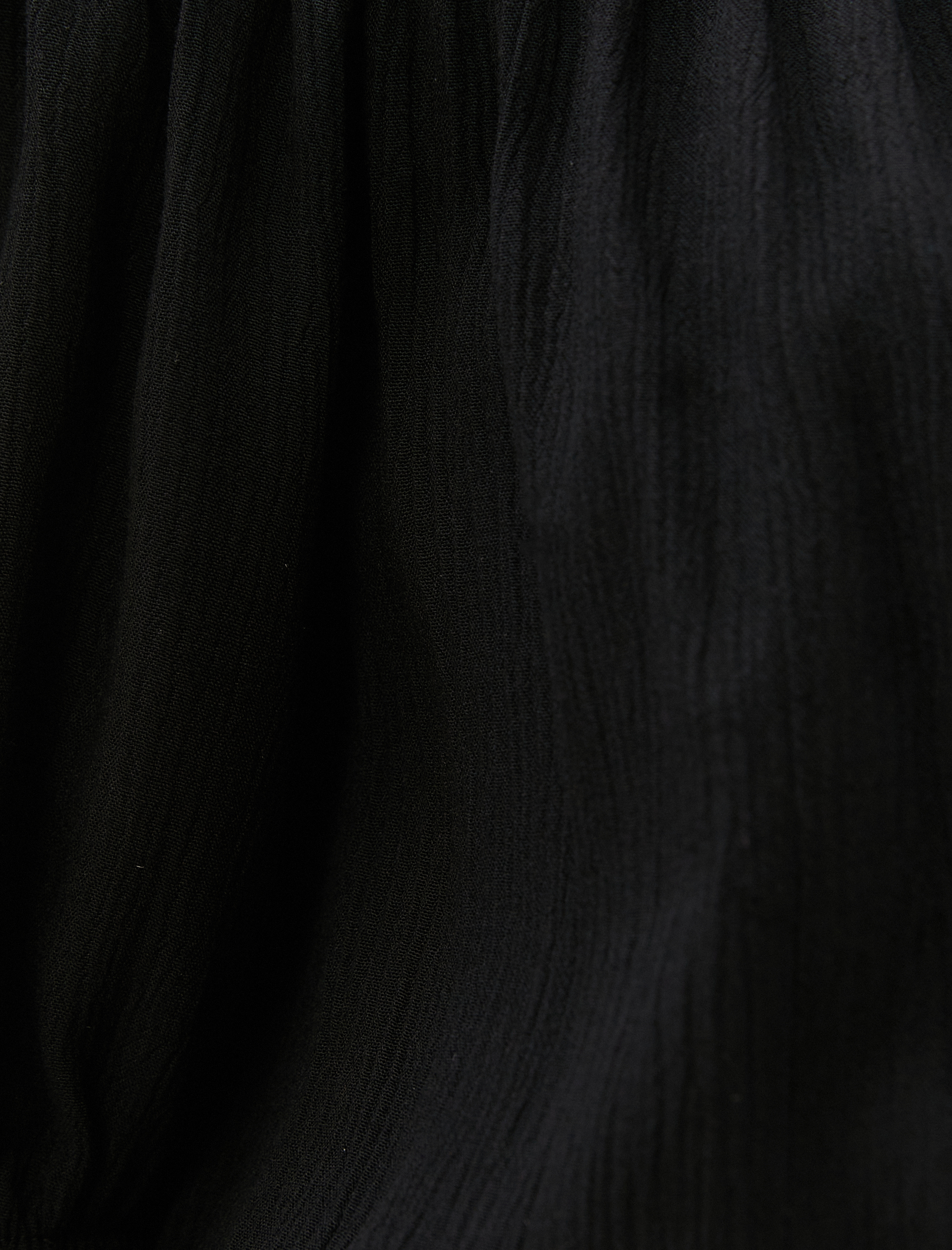   Crop Bluz Omzu Açık Lastikli