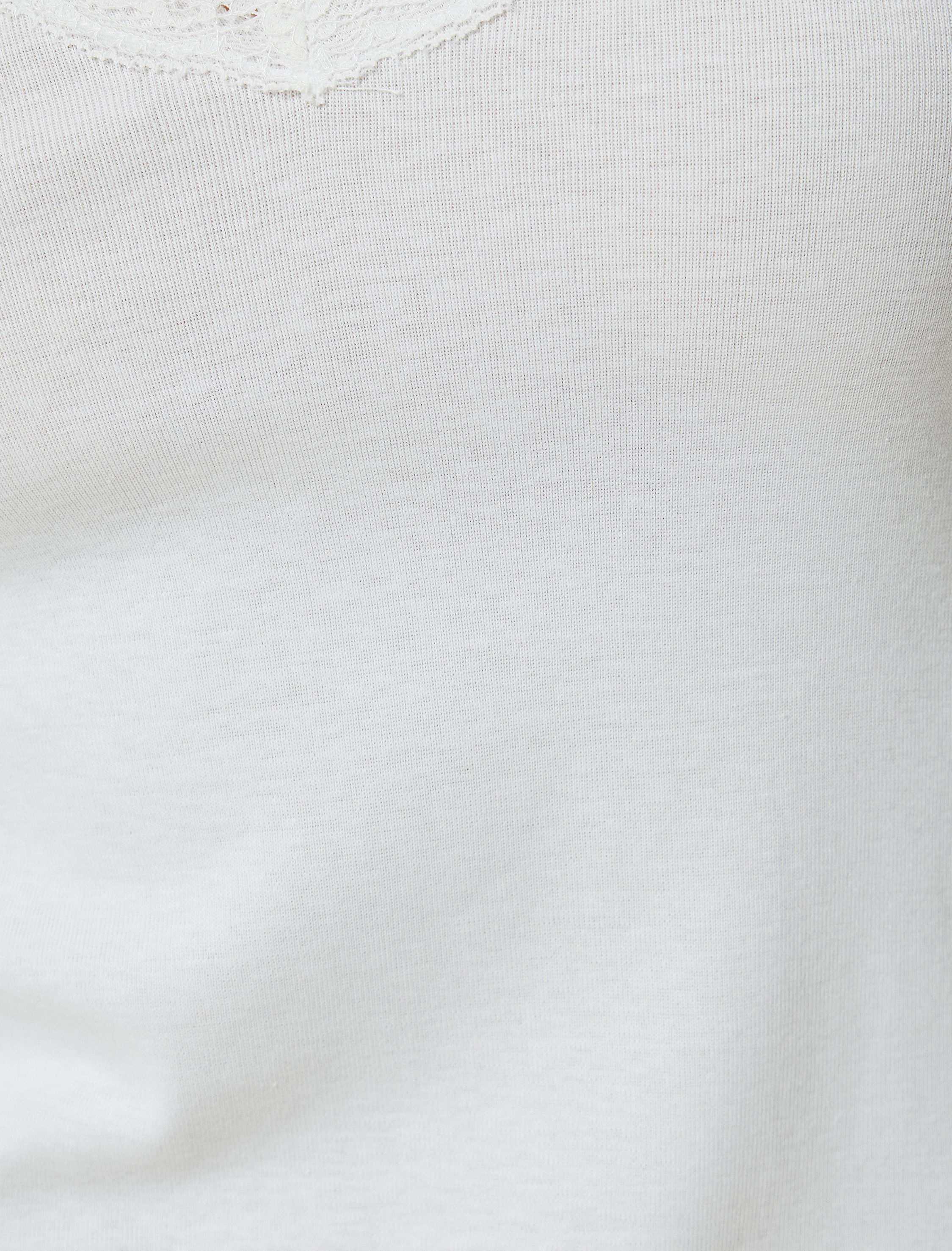   Dantel Detaylı Atlet V Yaka Kolsuz Slim Fit