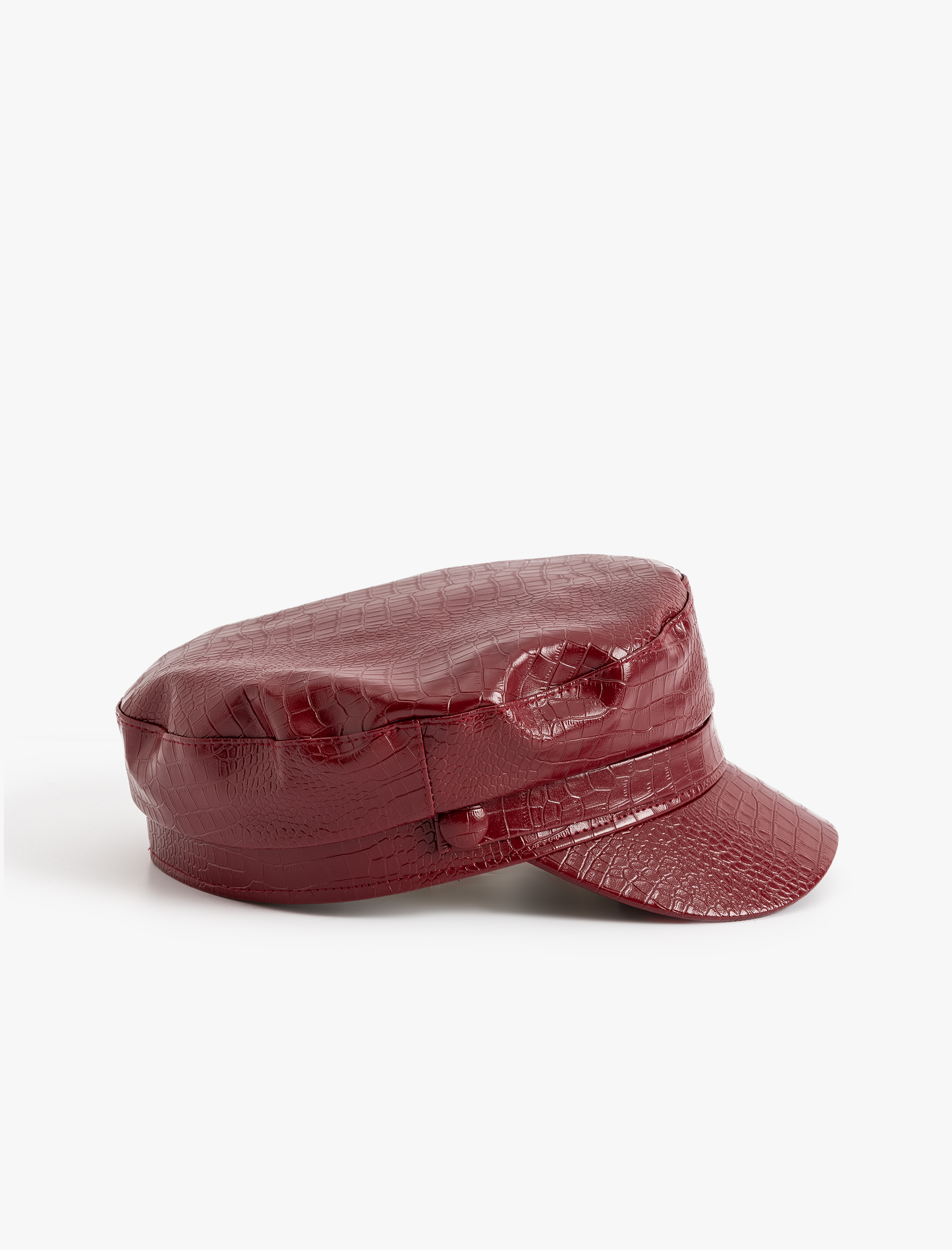 Kadın Suni Deri Kasket Şapka