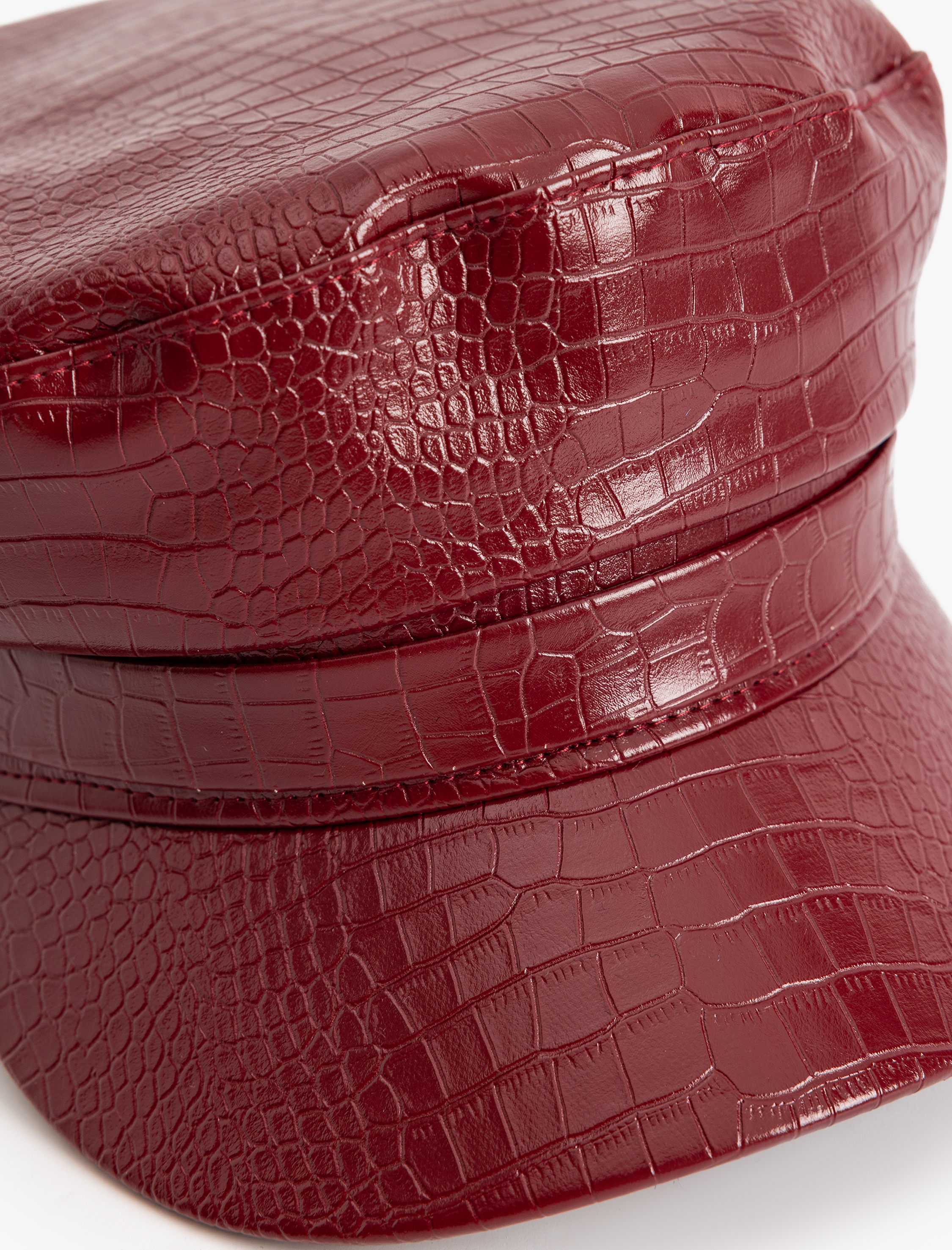 Kadın Suni Deri Kasket Şapka